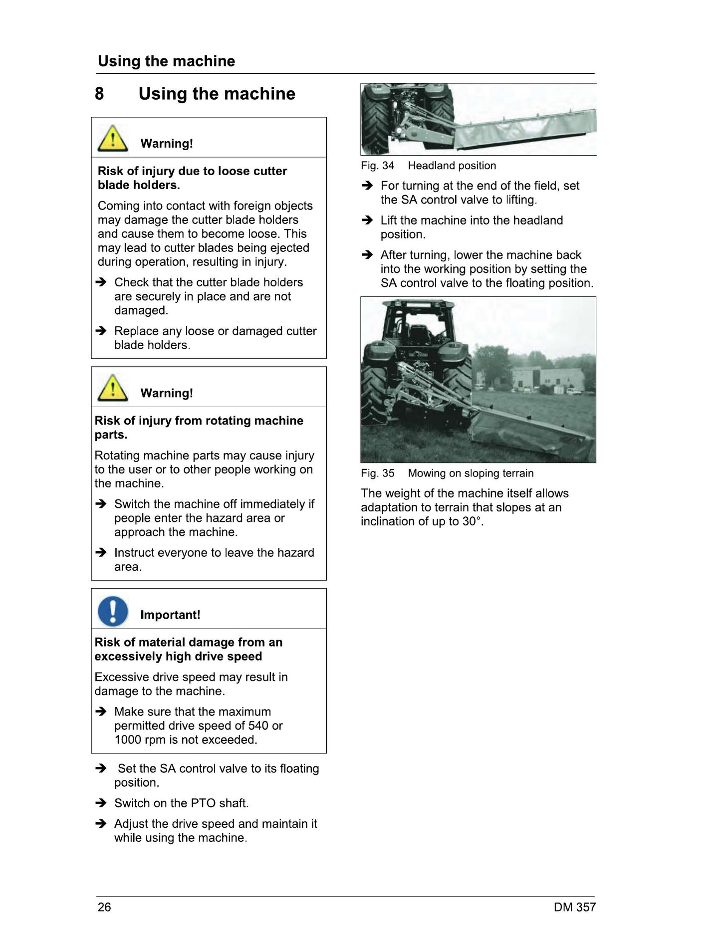 MASSEY FERGUSON DM 357 Disc Mower Factory Workshop Operator Manual