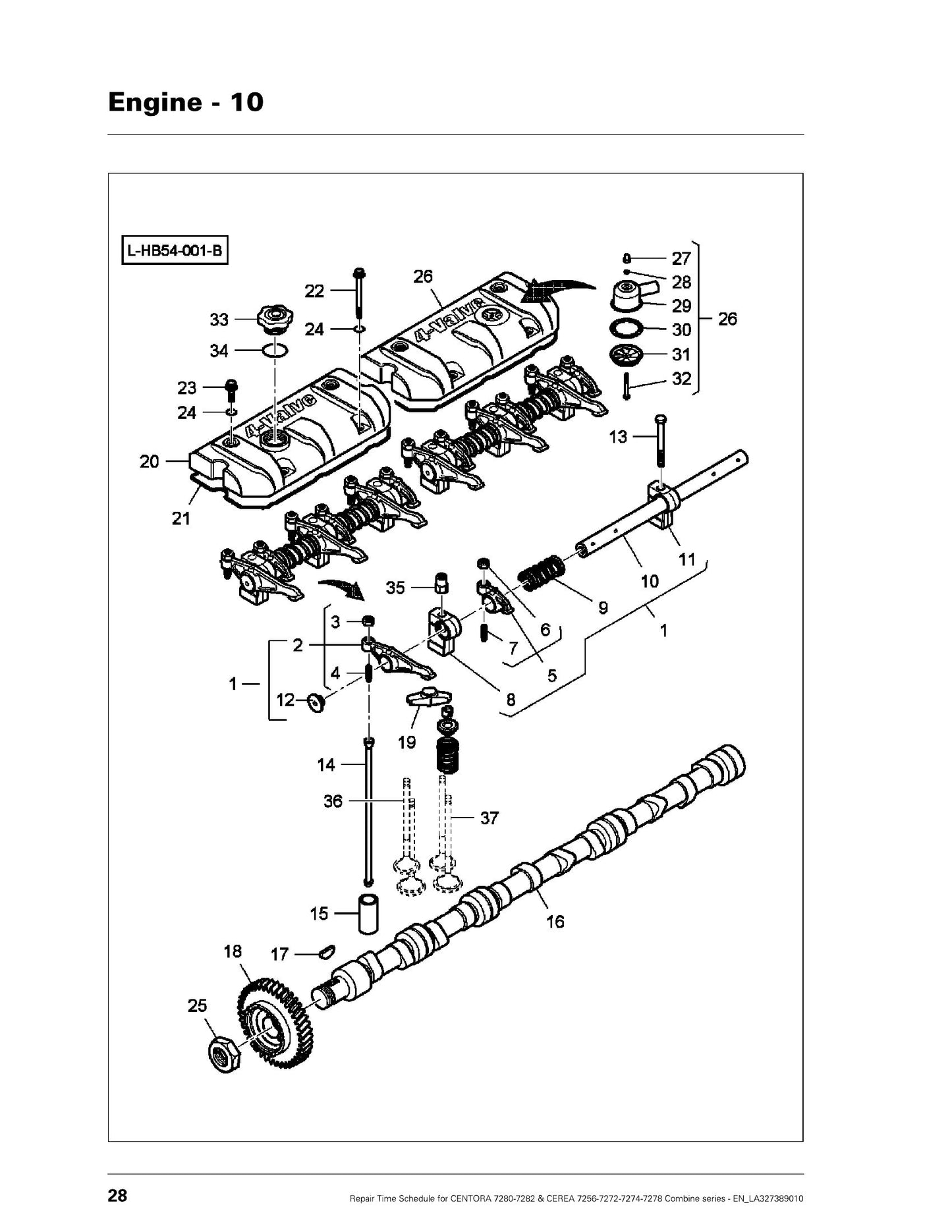 MASSEY FERGUSON MF7244 ACTIVA Combine Harvester Repair Time Schedule