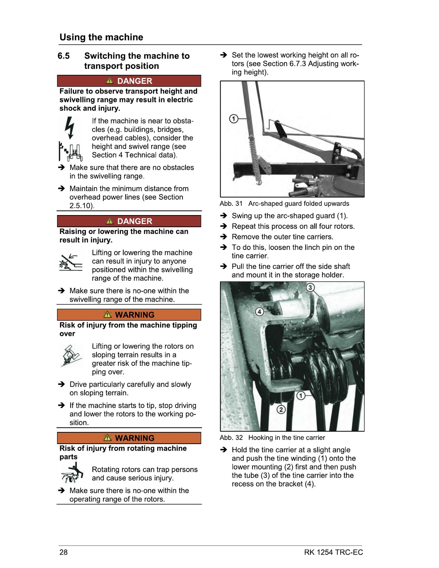 MASSEY FERGUSON RK 1254 Other Machine Factory Workshop Operator Manual