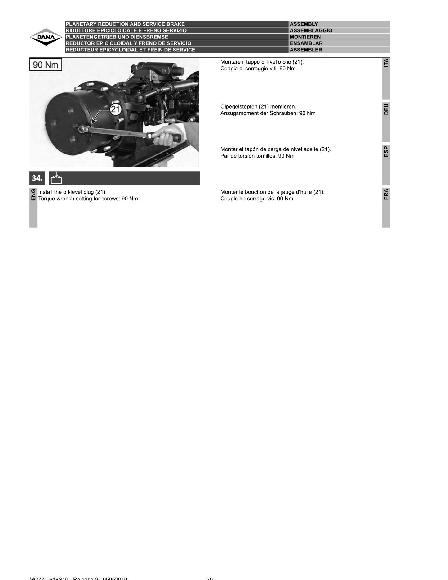 DANA SPICER Steering Axle Maintenance and Factory Workshop Repair Manual MO770-618S10