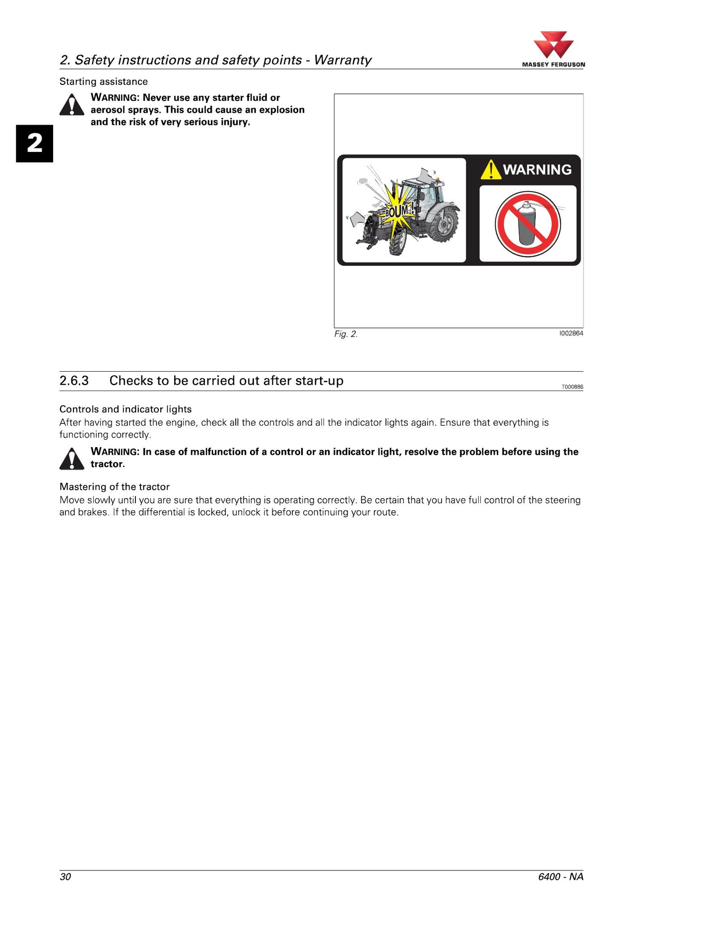 MASSEY FERGUSON 6485 6490 6495 6497 6499 Tractor Factory Workshop Operator Manual 43160152 issue 2