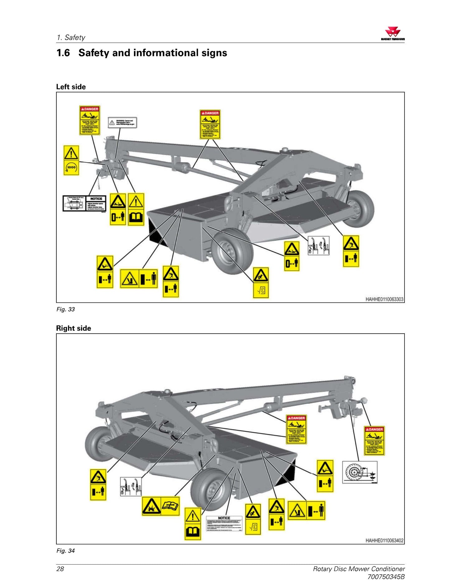 MASSEY FERGUSON MF 1316S Rotary Disc Mower Conditioner Factory Workshop Operator Manual