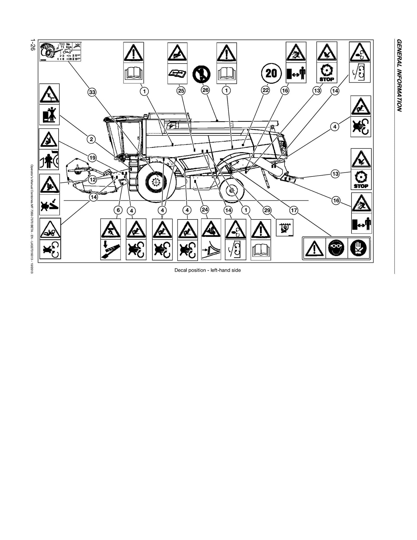 MASSEY FERGUSON 7360 7360PL 7360PLI 7370 7370PL Combine Harvester Factory Workshop Operator Manual