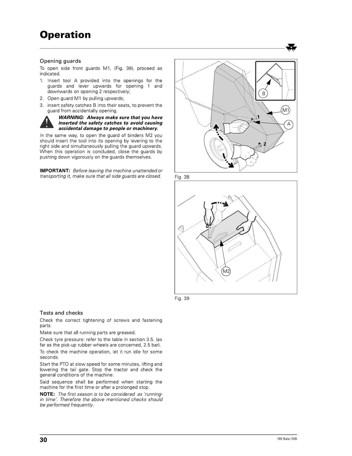 MASSEY FERGUSON MF 166 VL 166 VLR Baler Factory Workshop Operator Manual 1857 446 M1