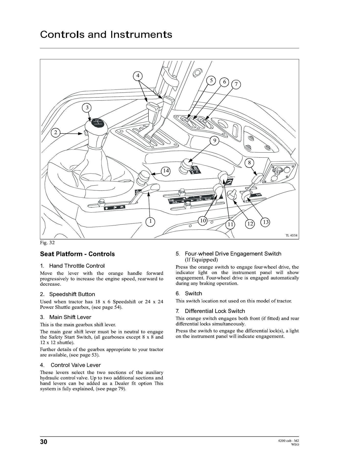 MASSEY FERGUSON 4225 4235 4245 4255 4260 4270 Cab Tractor Factory Workshop Operator Manual 1857 230 M2
