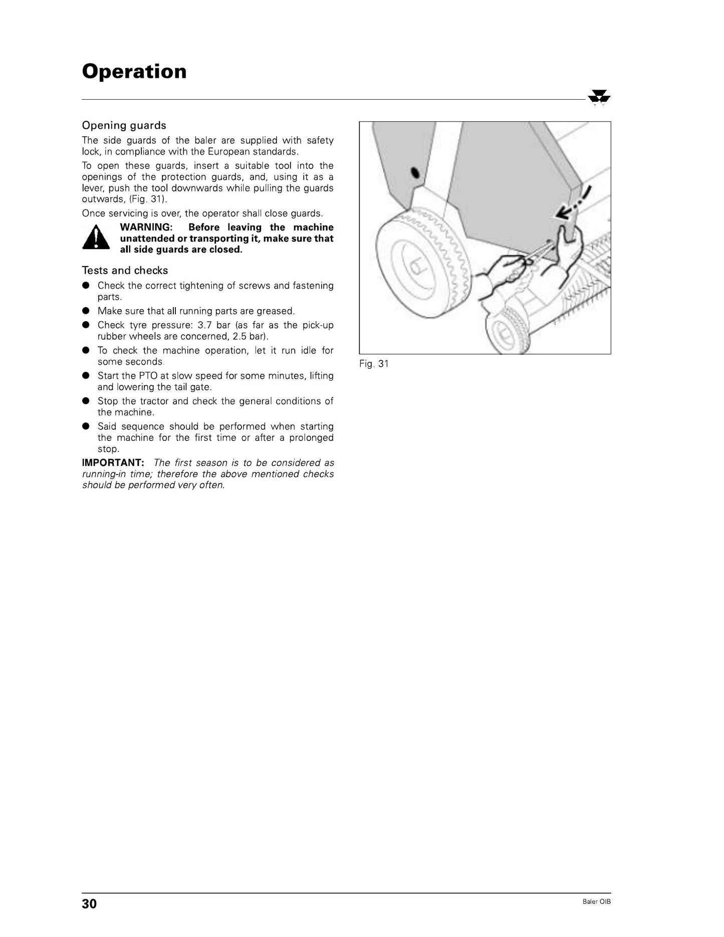 MASSEY FERGUSON MF160S MF160SL Baler Factory Workshop Operator Manual 1857 429 M1