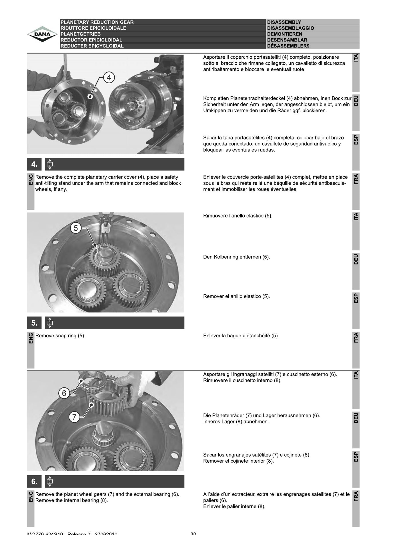 DANA SPICER Steering Axle Maintenance and Factory Workshop Repair Manual MO770-618S10