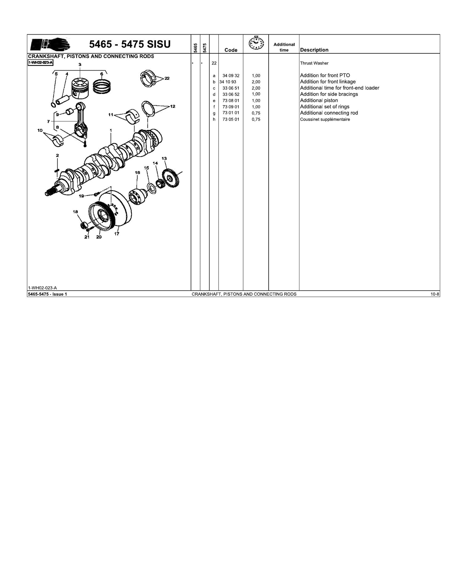 MASSEY FERGUSON MF 5400 MF 5465 MF 5475 Tractor Factory Workshop Parts Catalog 4366841M1