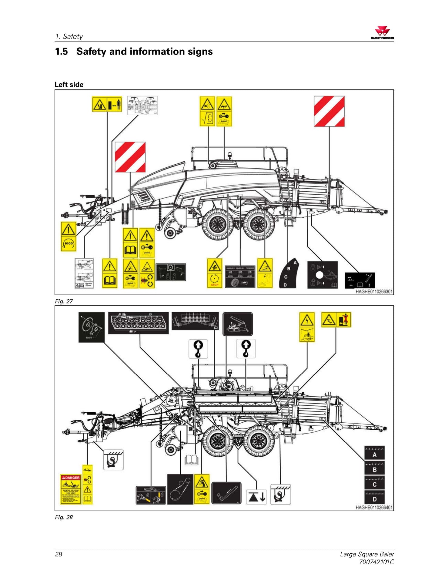 MASSEY FERGUSON MF2300 2370HD Large Square Baler Factory Workshop Operator Manual
