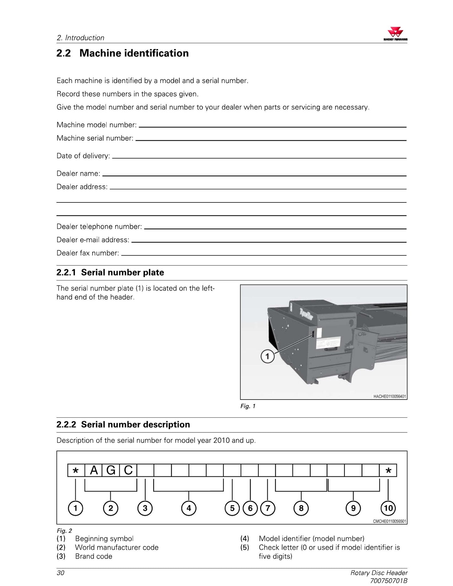 MASSEY FERGUSON 9295 9296 Rotary Disc Header Factory Workshop Operator Manual