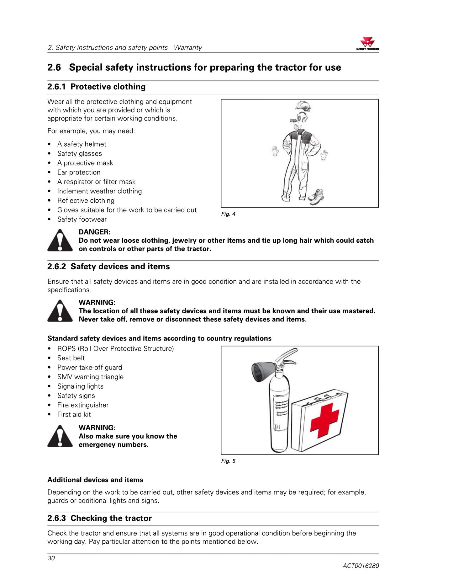 MASSEY FERGUSON [Model] [Typ Maszyny] Factory Workshop Operator Manual ACT0016280