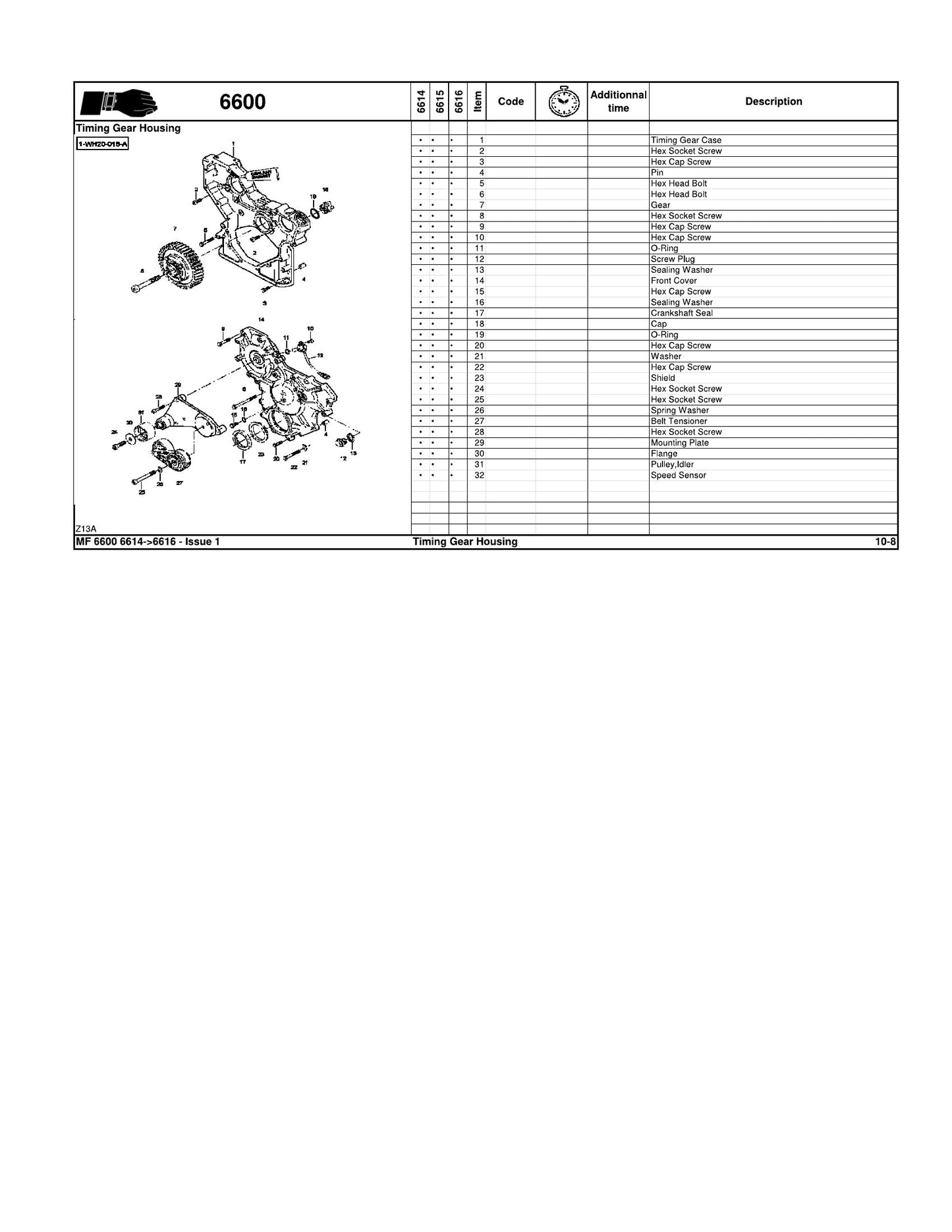 MASSEY FERGUSON MF6600 Tractor Factory Workshop Operator Manual