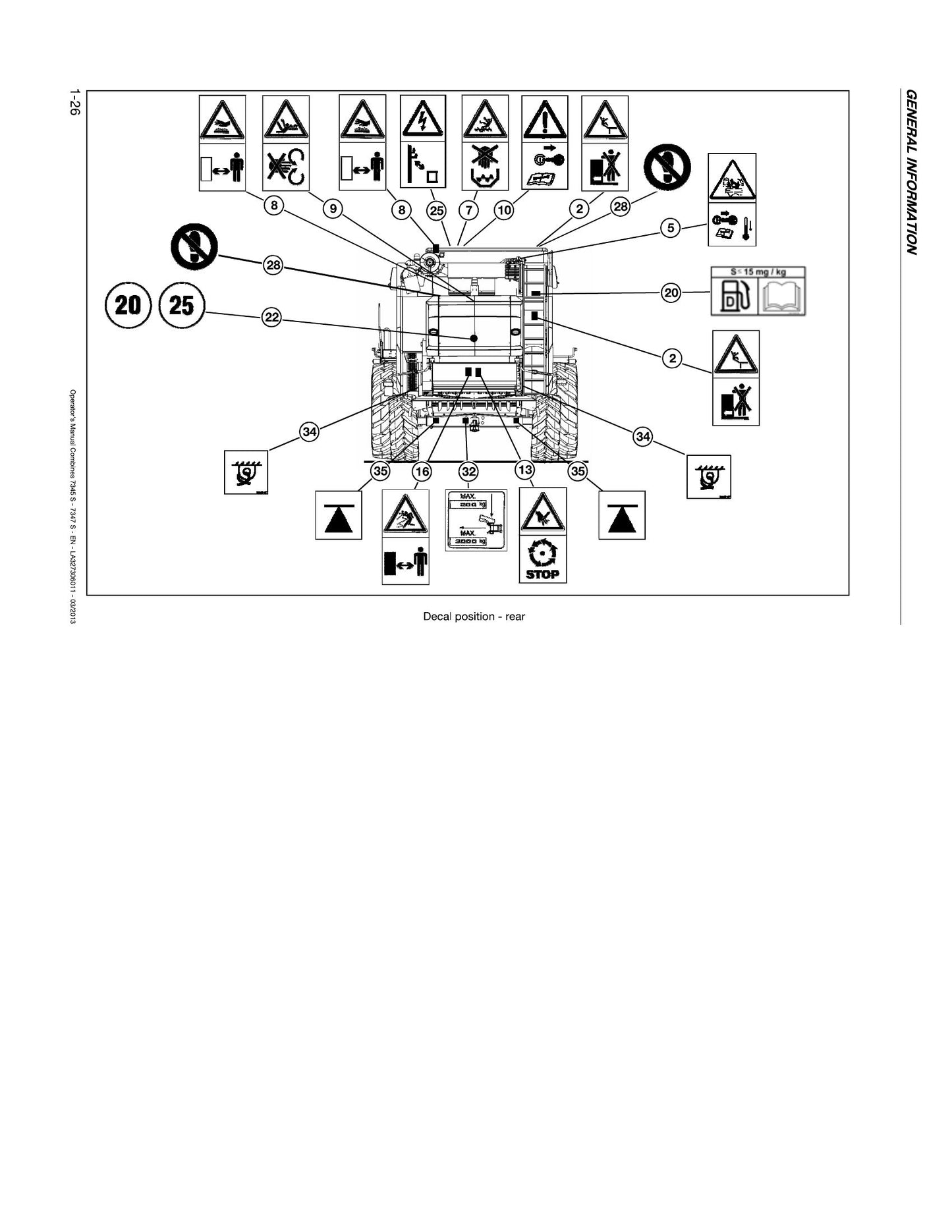 MASSEY FERGUSON 7345 7347 Combine Harvester Factory Workshop Operator Manual