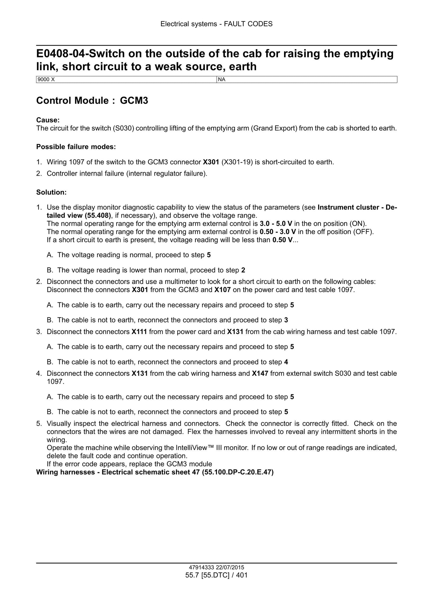 New Holland 9090X 9090X GE 9090X H 9090X O 9090X COFFEE 9090X OLIVE PLUS 9090X OLIVE PLUS GE Grape Harvester Factory Workshop Service Manual 47985321