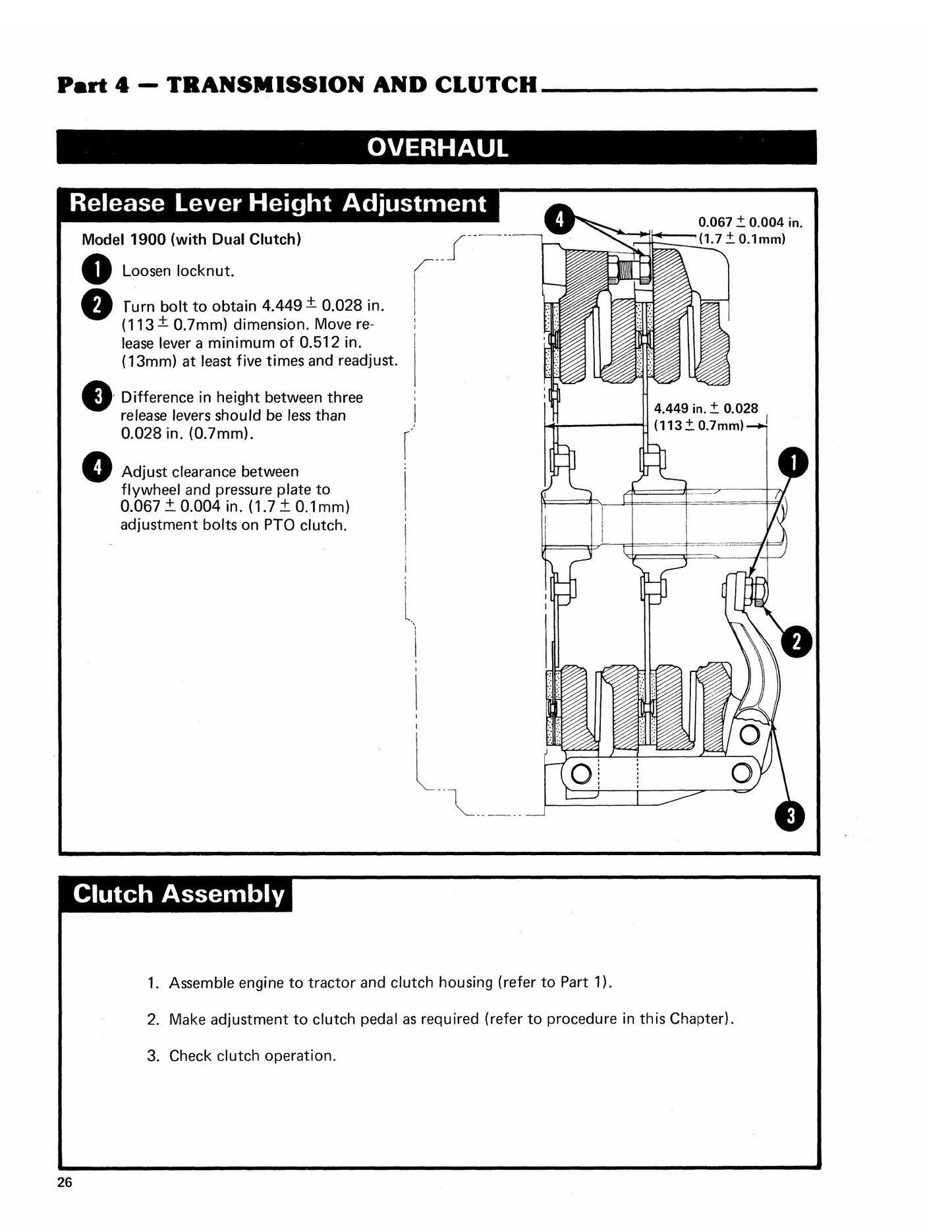 FORD 1200 1300 1500 1700 1900 Tractor Factory Workshop Service Manual 40130040B