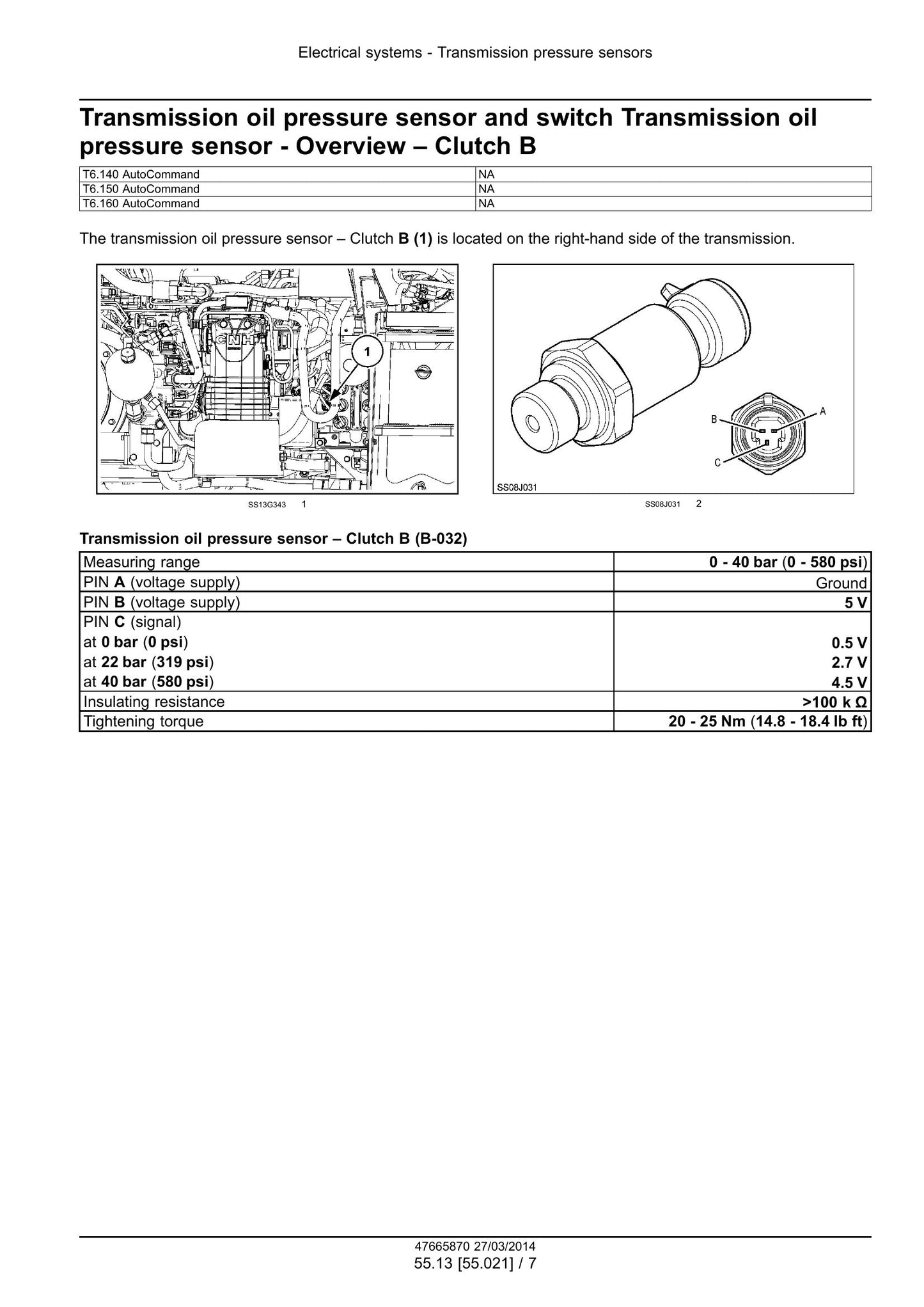 New Holland T6.120 T6.140 T6.150 T6.155 T6.160 T6.165 T6.175 T6.140 AutoCommand T6.150 AutoCommand T6.160 AutoCommand Tractor Factory Workshop Service Manual 47720737