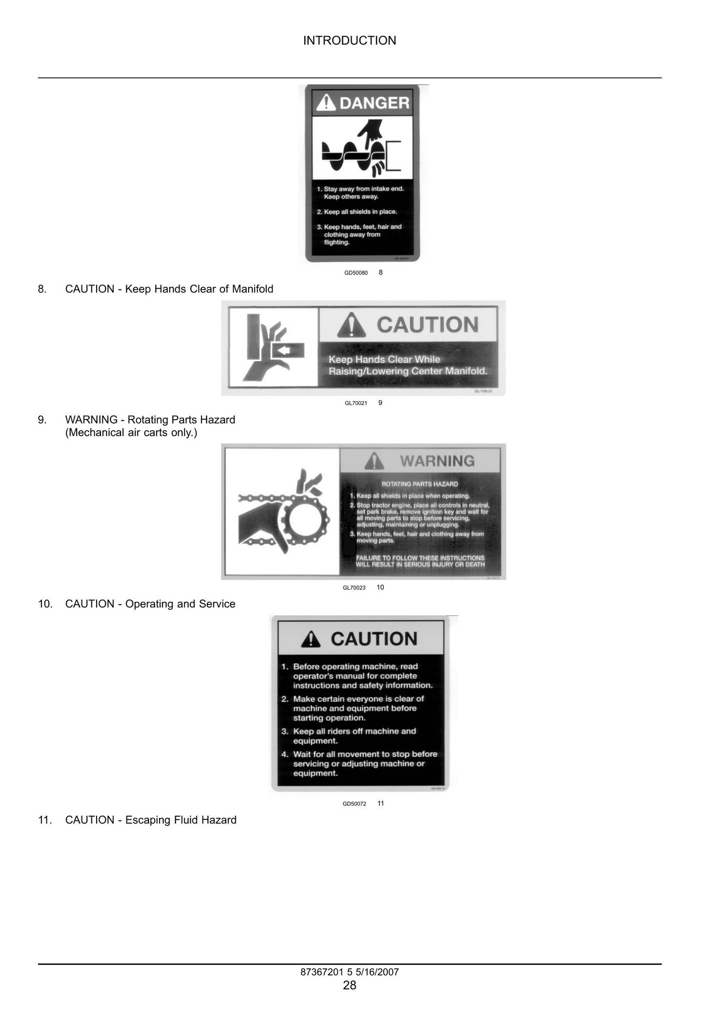New Holland SC180 SC230 SC260 SC380 SC430 Seeding Equipment Factory Workshop Repair Manual 87367201