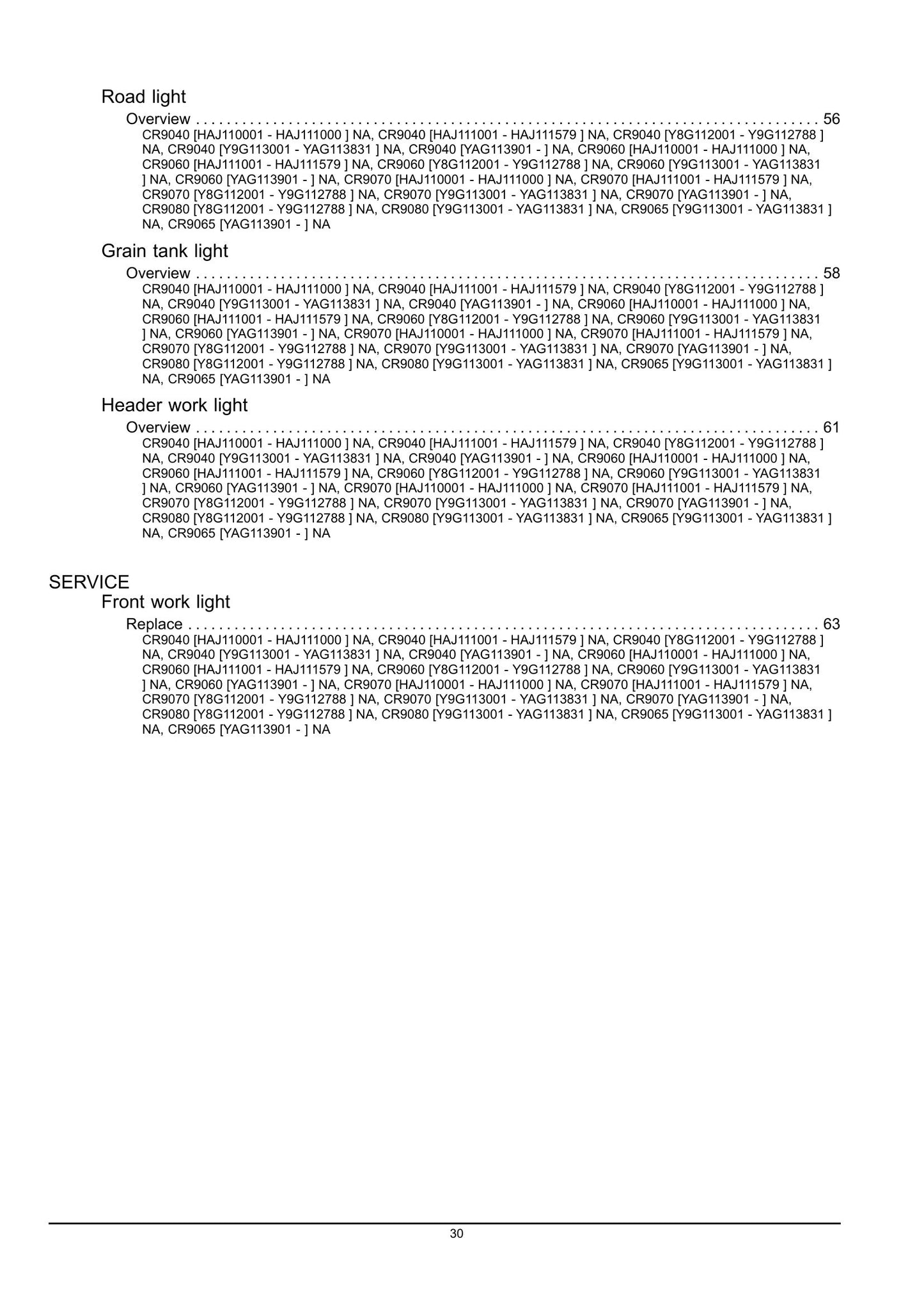 Brak informacji o marce i modelu w tekście. Na podstawie spisu treści można stwierdzić, że jest to kombajn.