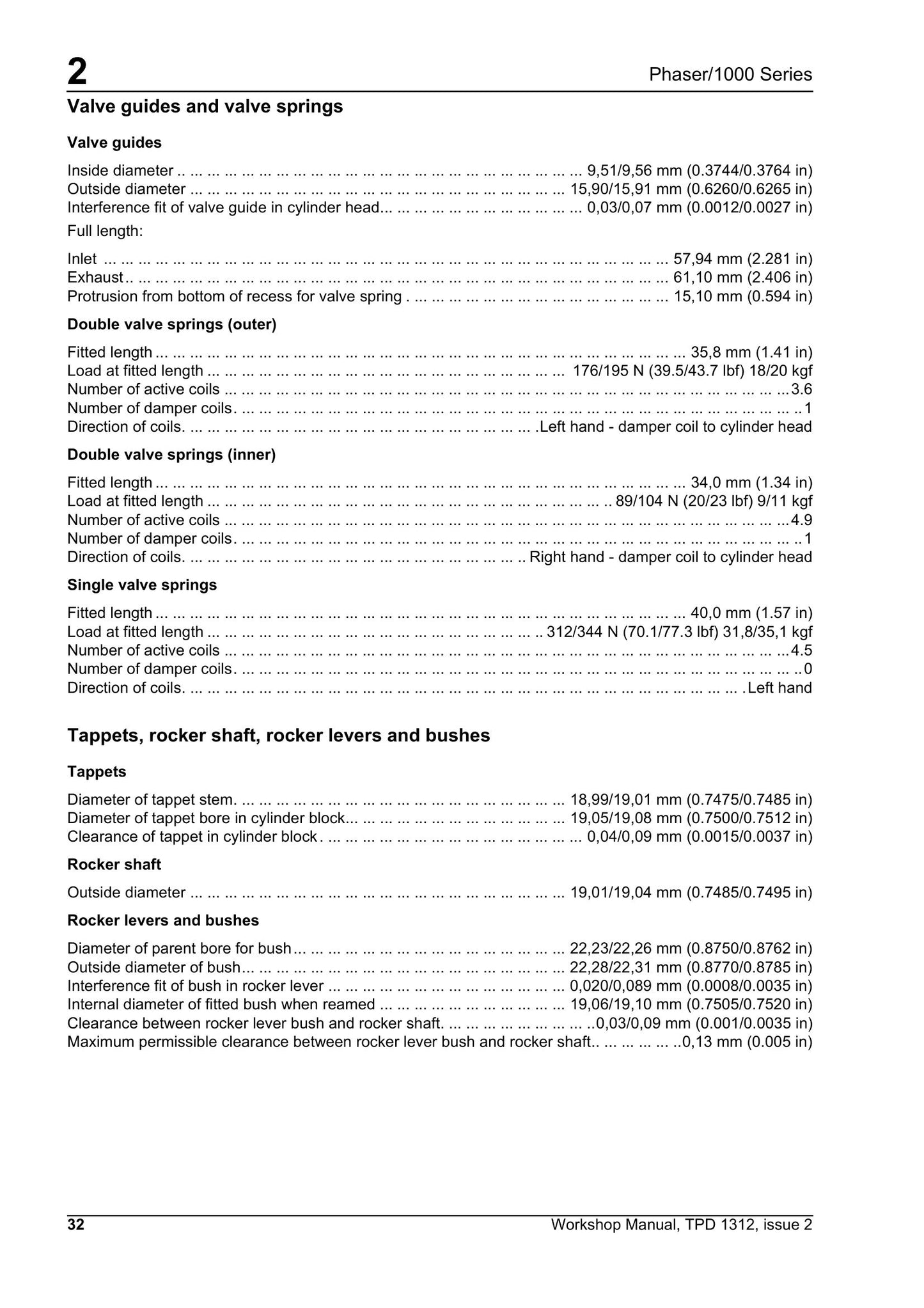 Perkins Phaser 1000 Series Engine Workshop Manual 9806-0100