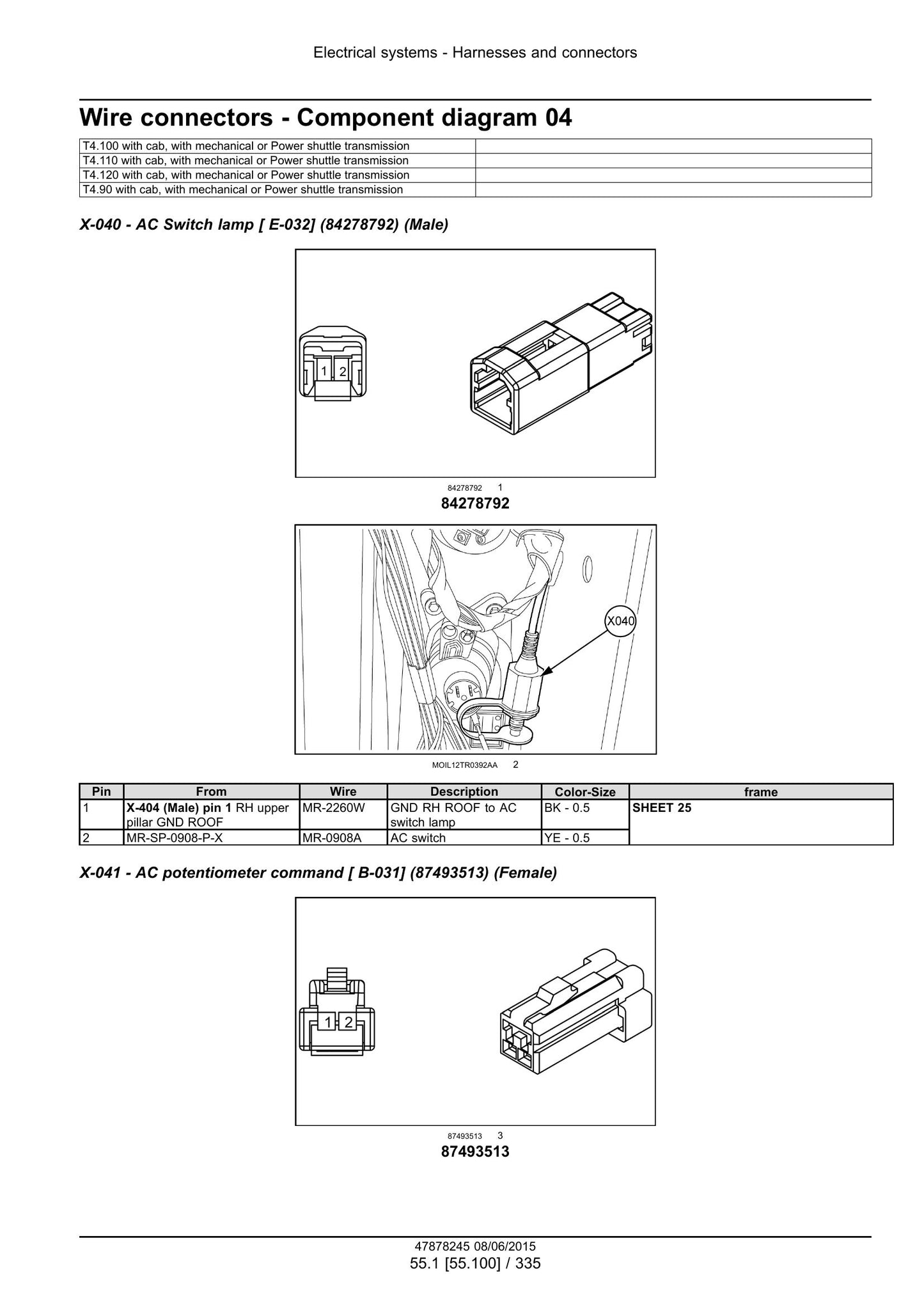 New Holland T4.90 T4.100 T4.110 T4.120 Tractor Factory Workshop Service Manual 47899693