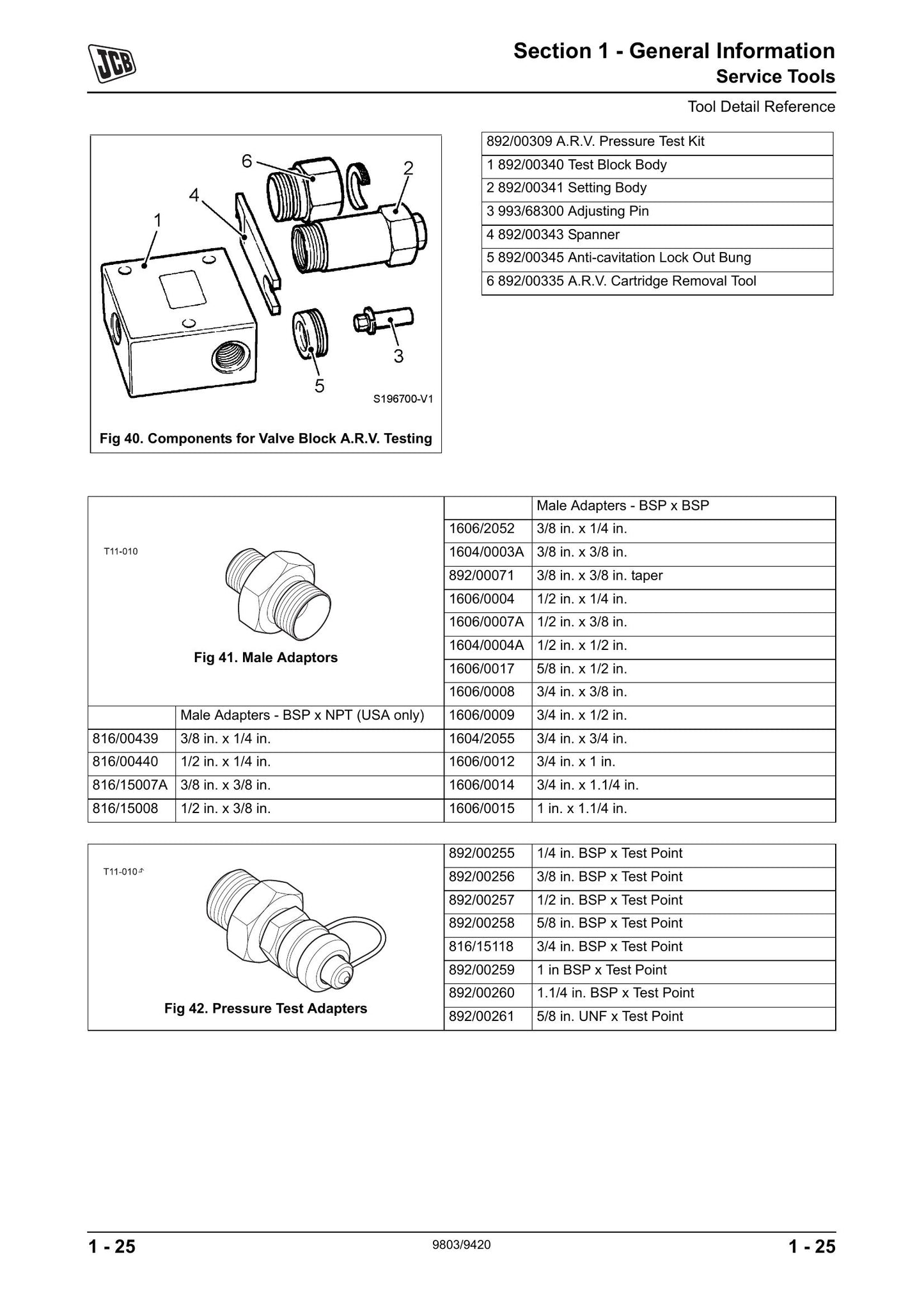 JCB 434S 435S Wheel Loader Factory Workshop Service Manual 9803/9420-3
