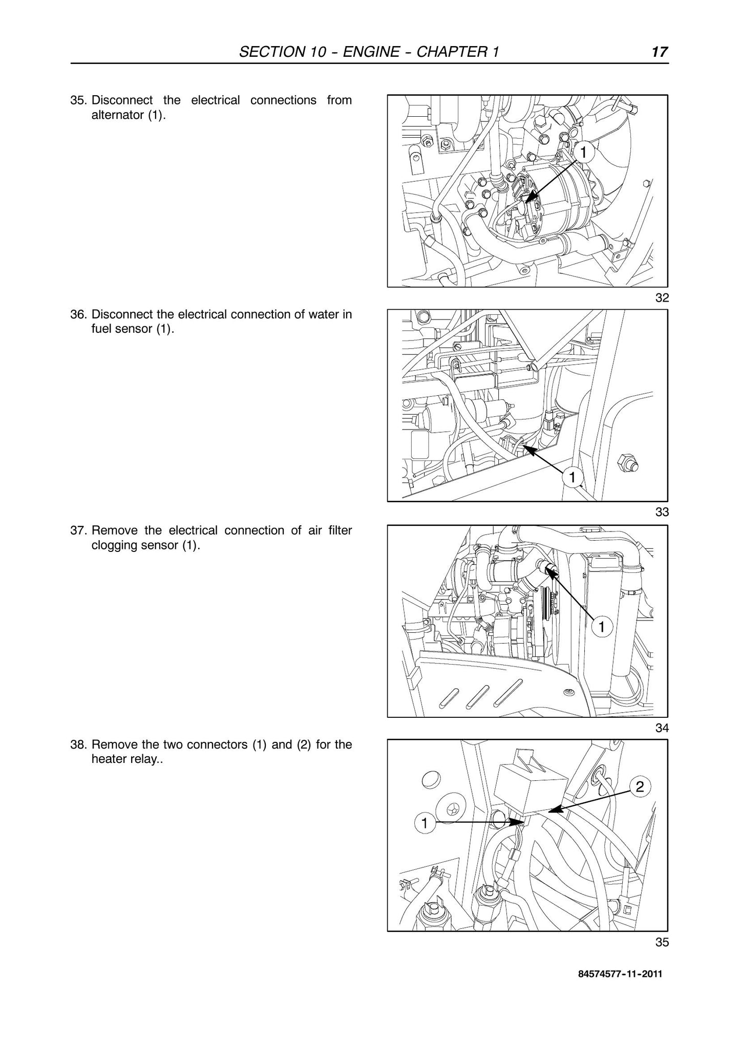 New Holland TD4040F Tractor Factory Workshop Service Manual 84574577