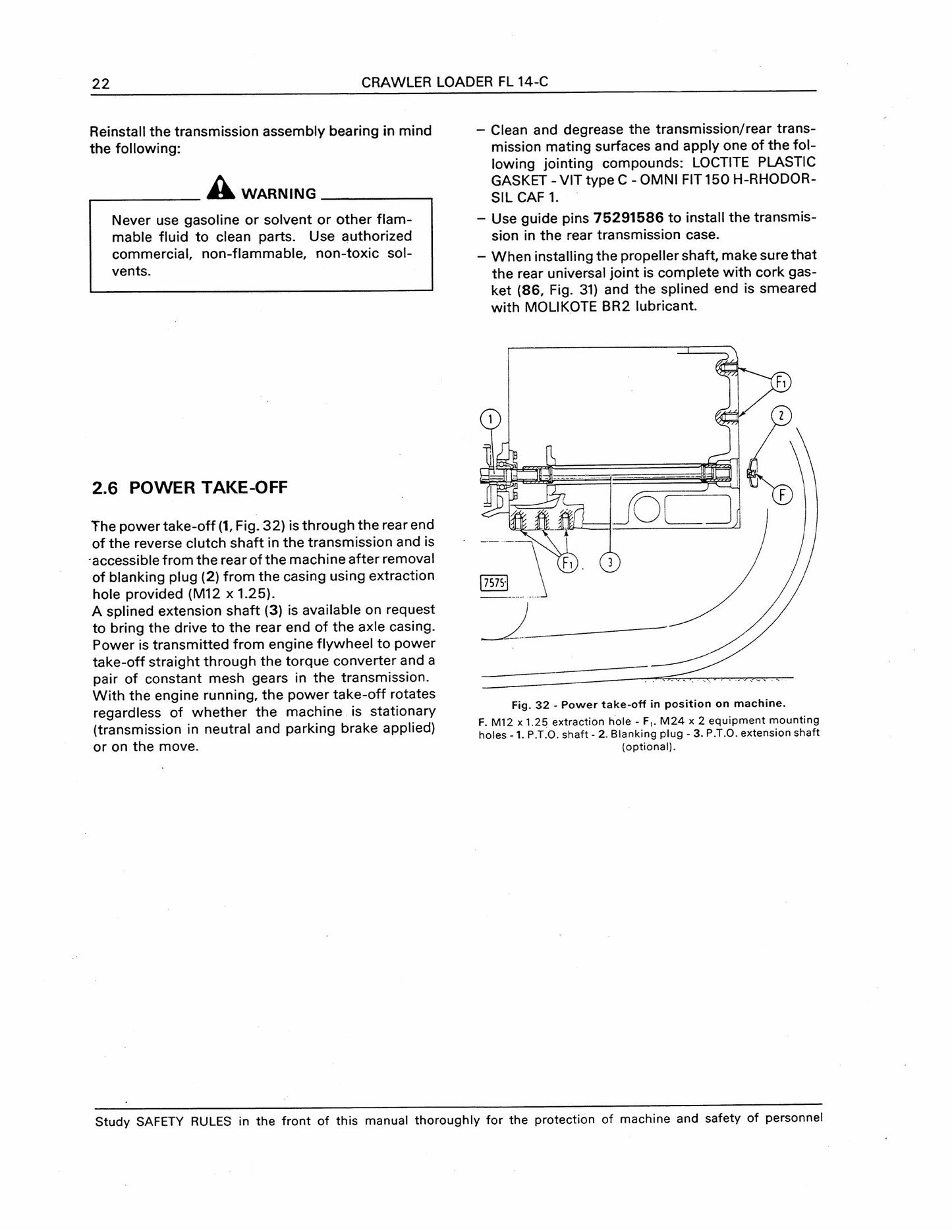 FIATALLIS FL 14C Crawler Loader Factory Workshop Service Manual 604.06.242