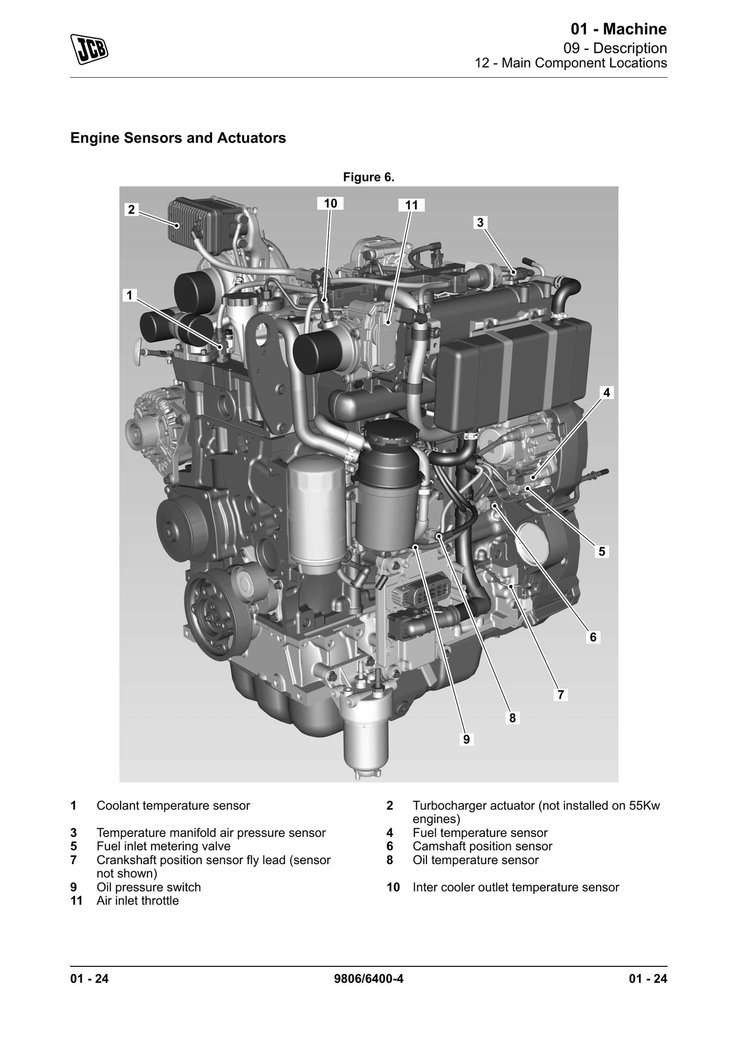 JCB T4F 444 T4F 448 Engine Factory Workshop Service Manual 9806/6400