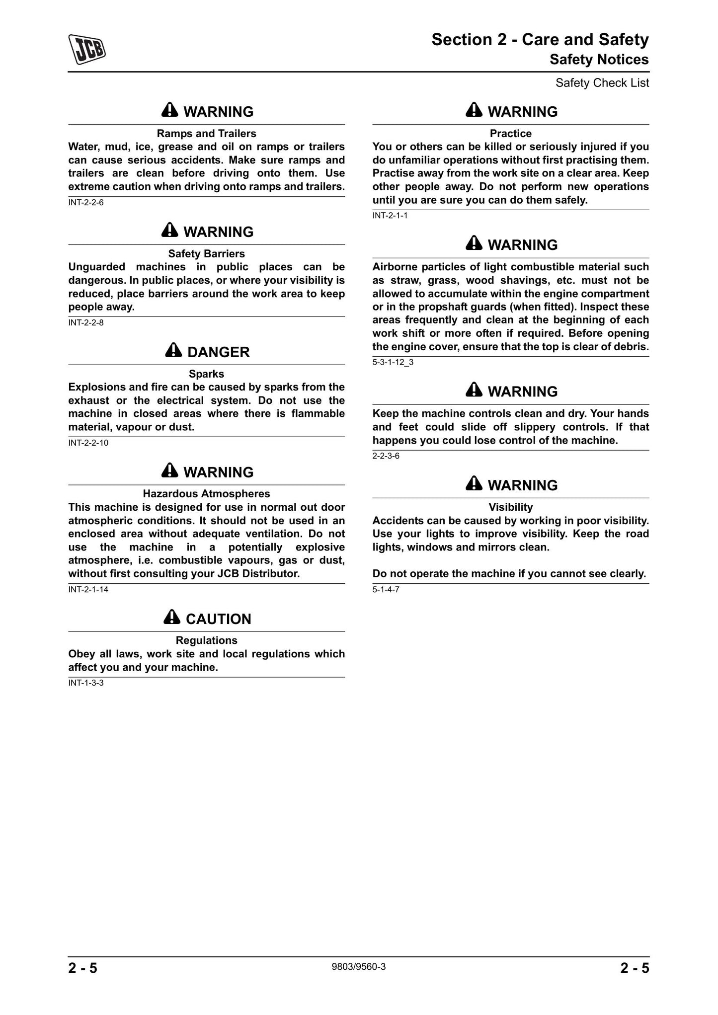 JCB VMS 55 Vibromax Roller Factory Workshop Service Manual 9803/9560-3