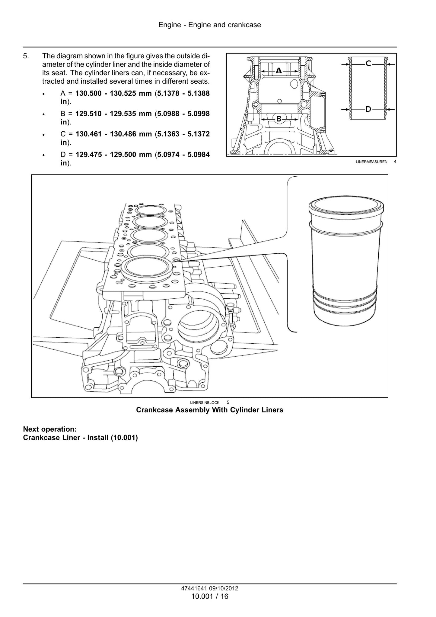 New Holland Engine Factory Workshop Service Manual 47441641
