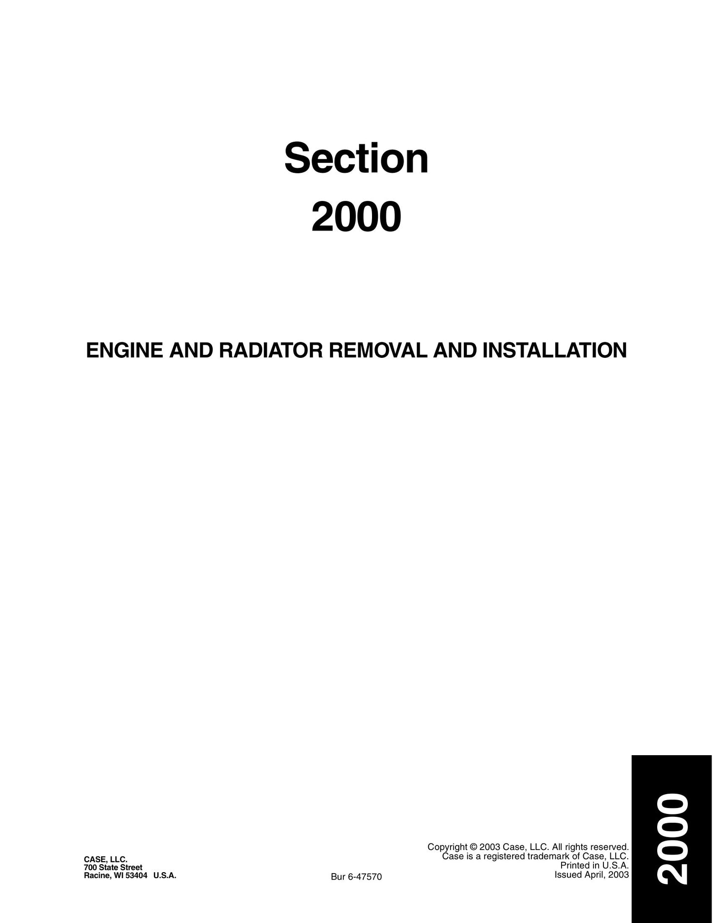 CASE 721D Wheel Loader Factory Workshop Service Manual 6-47283