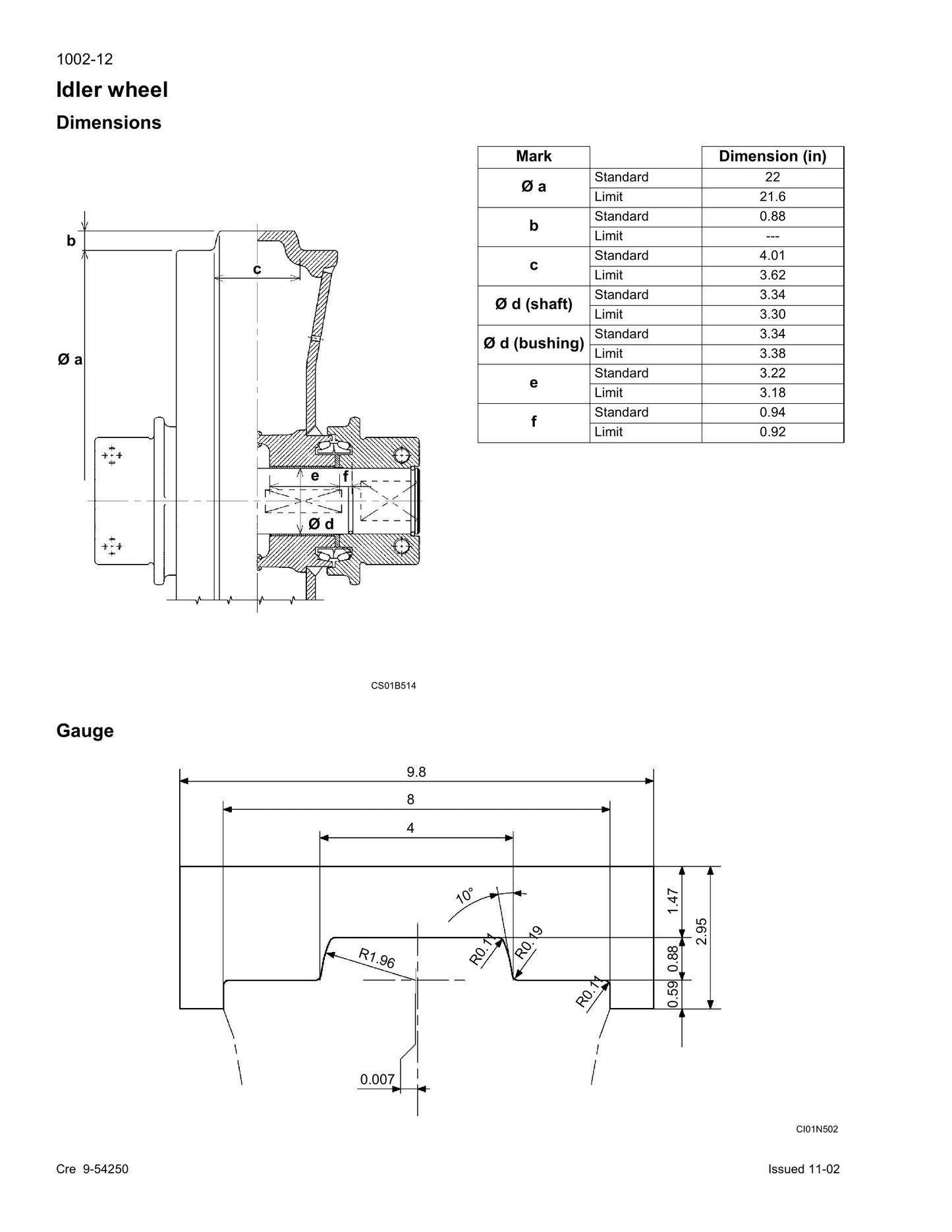 CASE CX290 Crawler Excavator Factory Workshop Service Manual 9-53581