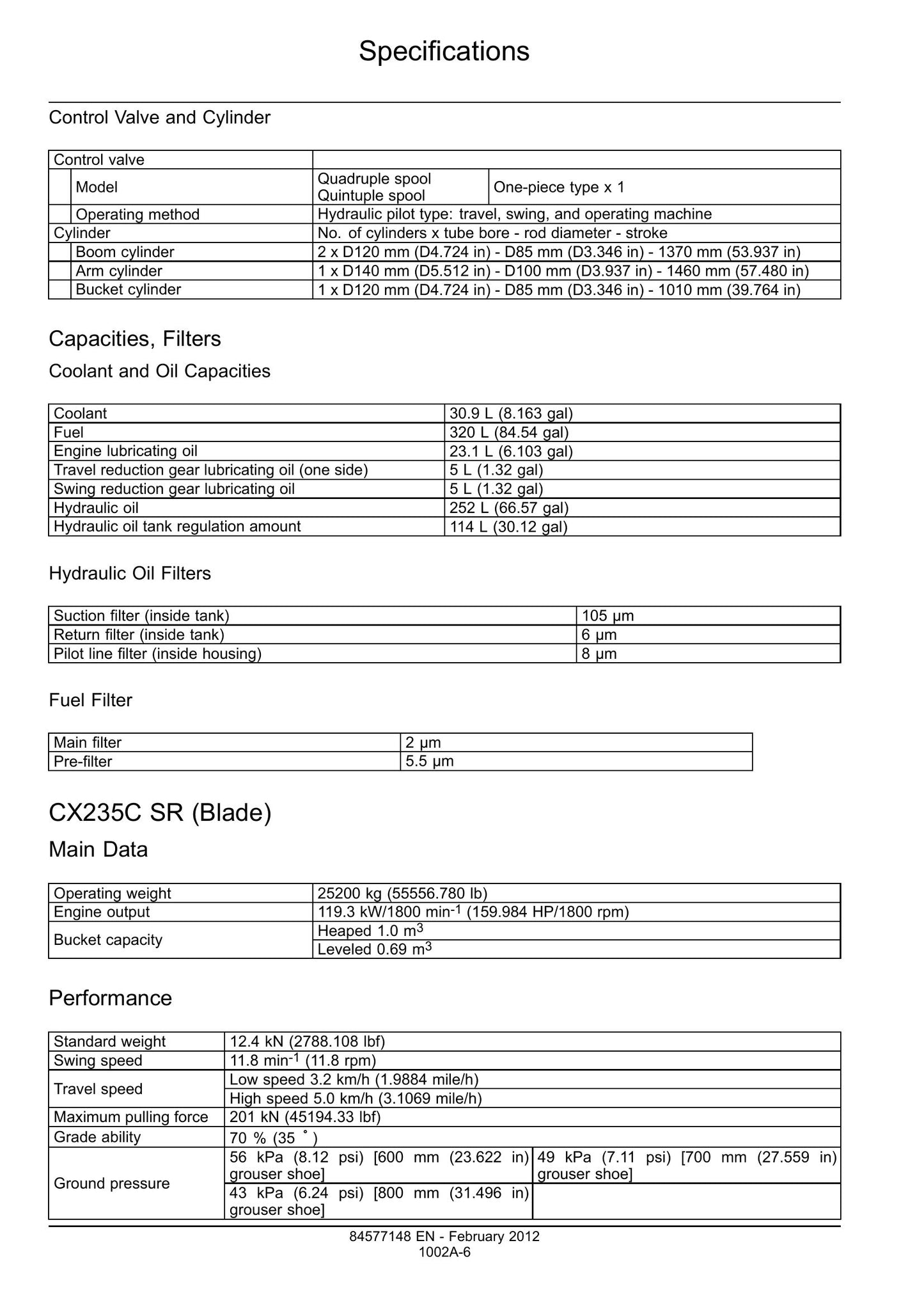 CASE CX235C SR Tier 4 Crawler Excavator Factory Workshop Service Manual 84577148
