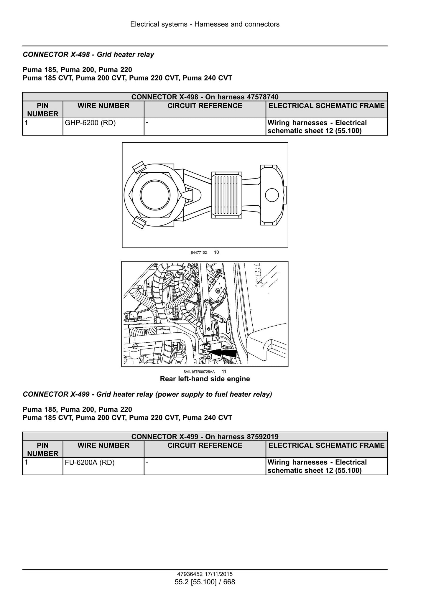 CASE PUMA 185 PUMA 200 PUMA 220 PUMA 185 CVT PUMA 200 CVT PUMA 220 CVT PUMA 240 CVT Tractor Factory Workshop Service Manual 47985230