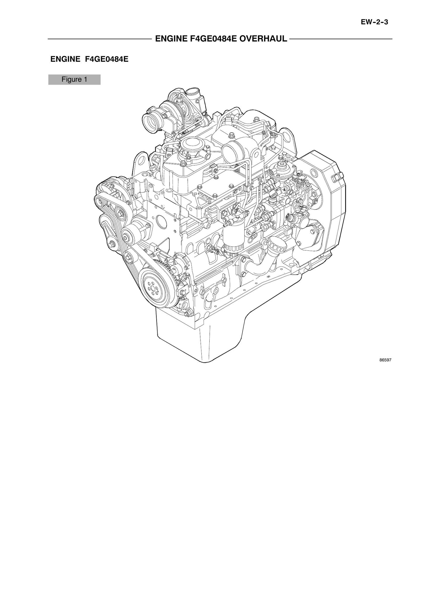 CASE F4GE0484E F4GE0684F F4HE0684J Engine Factory Workshop Repair Manual