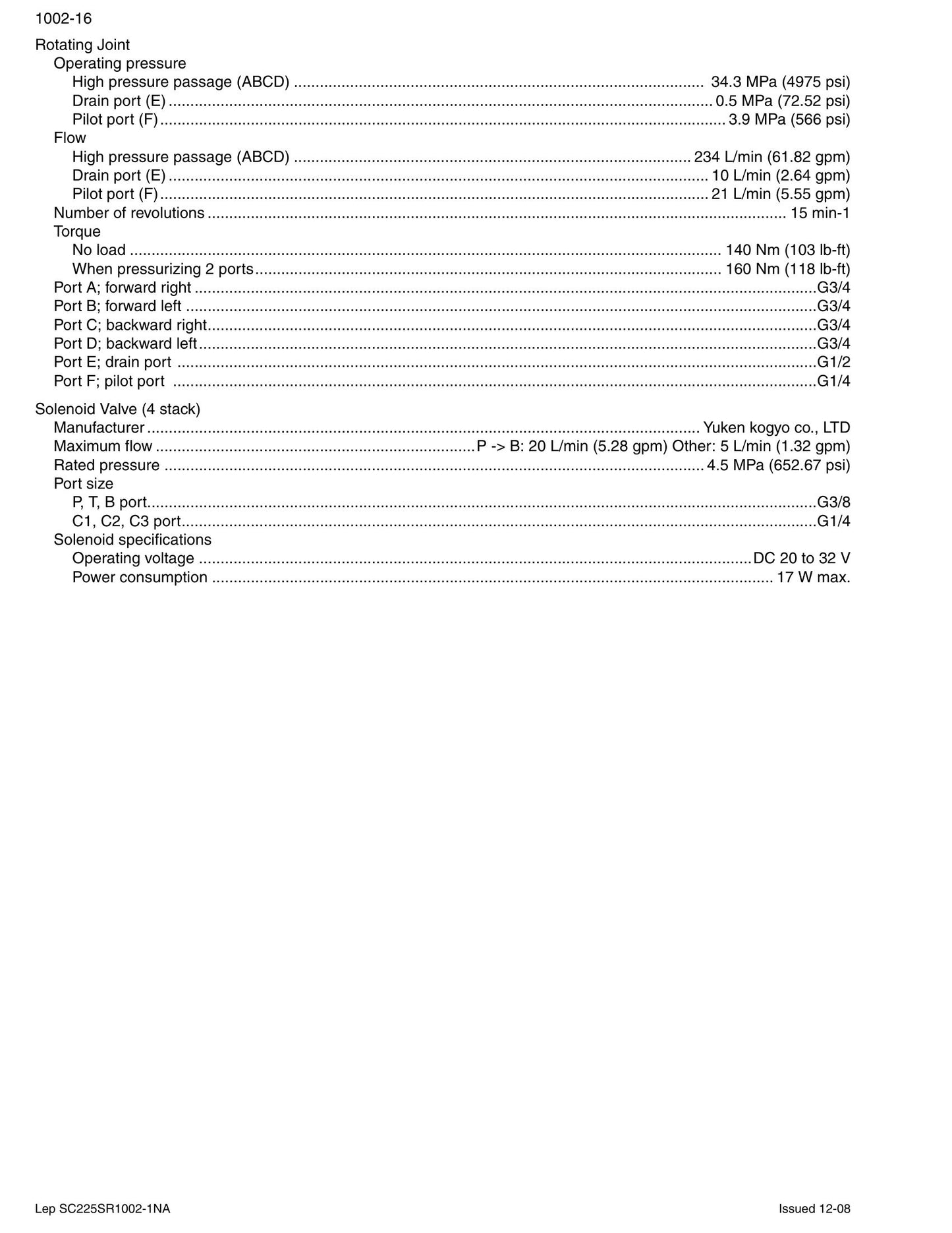 CASE CX225SR Crawler Excavator Factory Workshop Service Manual