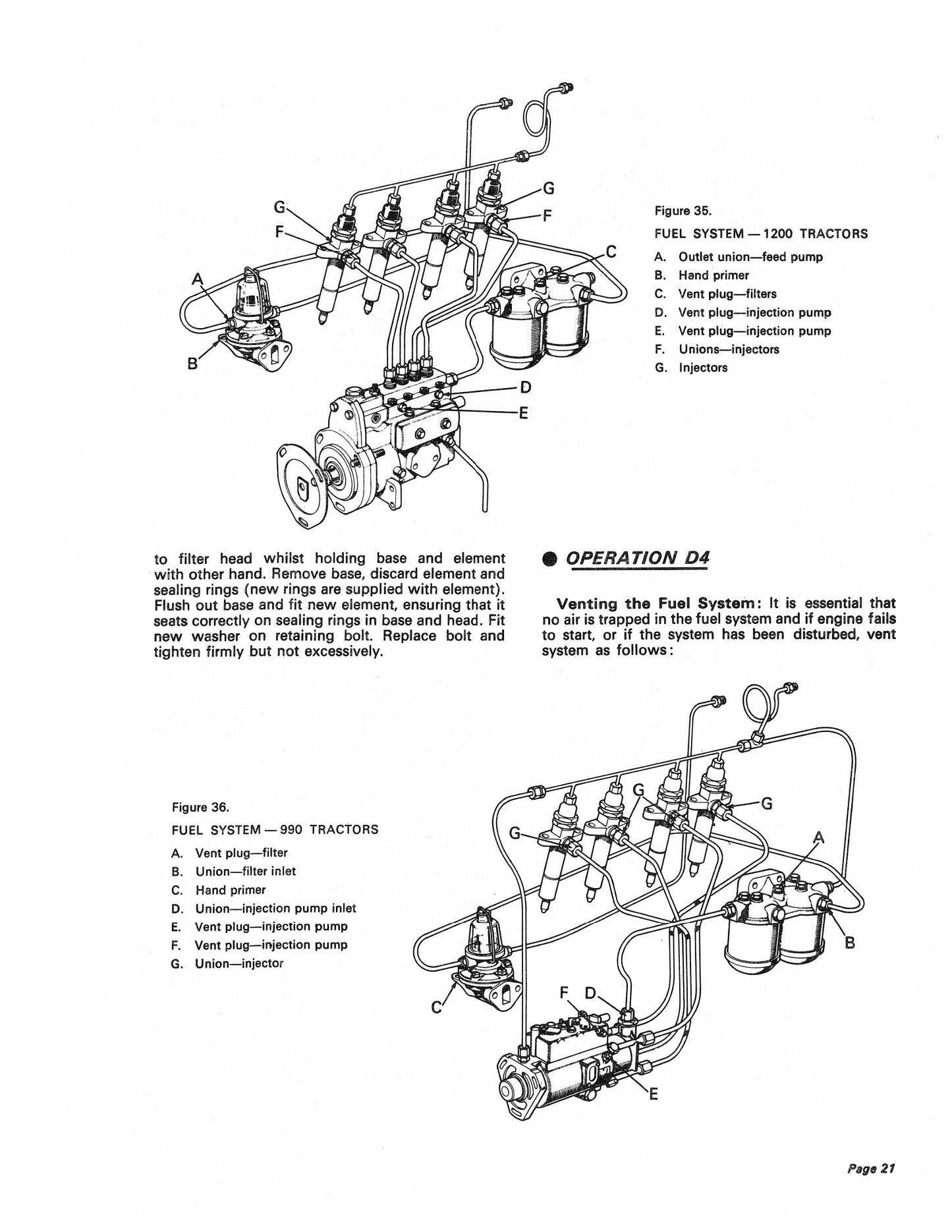 DAVID BROWN 990 1200 Tractor Factory Workshop Repair Manual 9-37121
