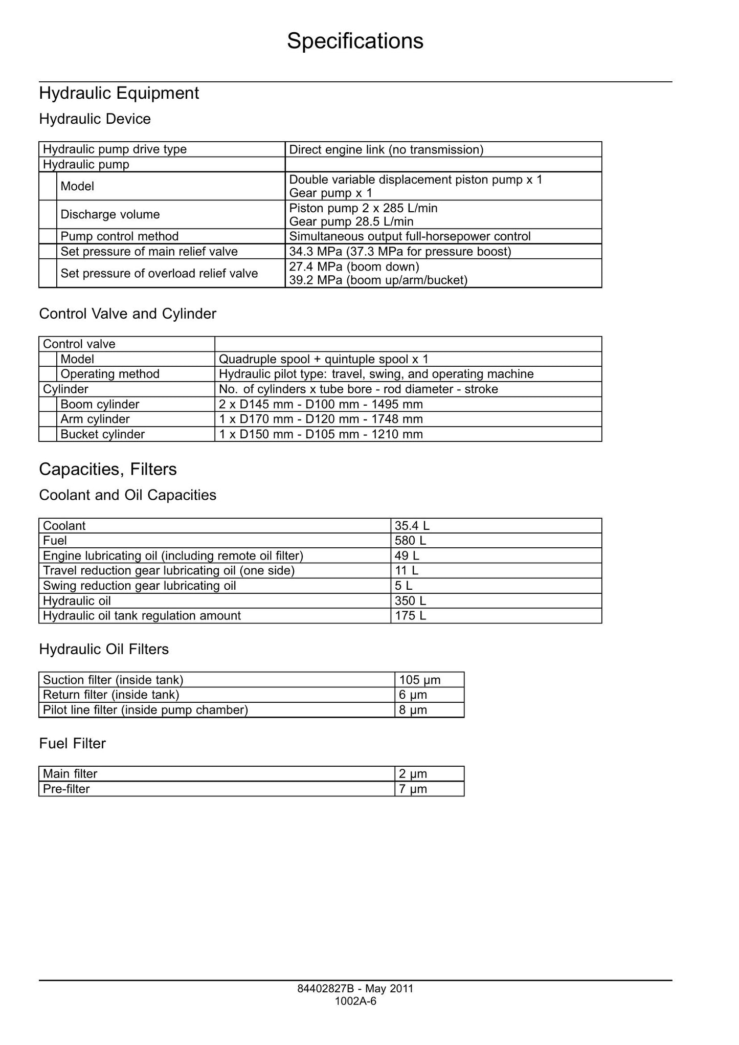 CASE CX350C CX370C Crawler Excavator Factory Workshop Service Manual 84402827B