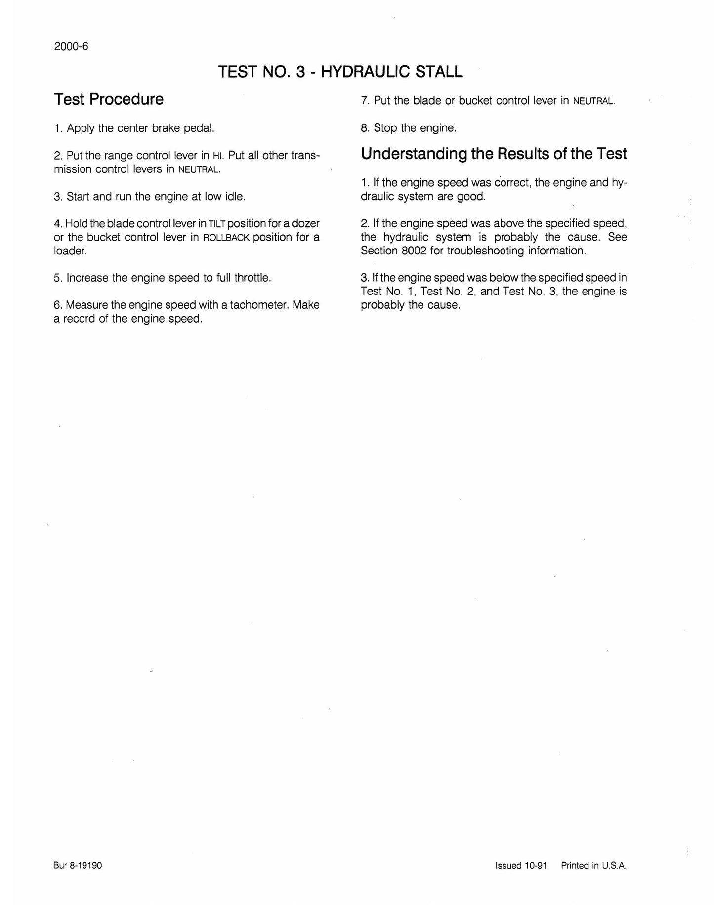 CASE 850E 855E Crawler Factory Workshop Service Manual 8-17012