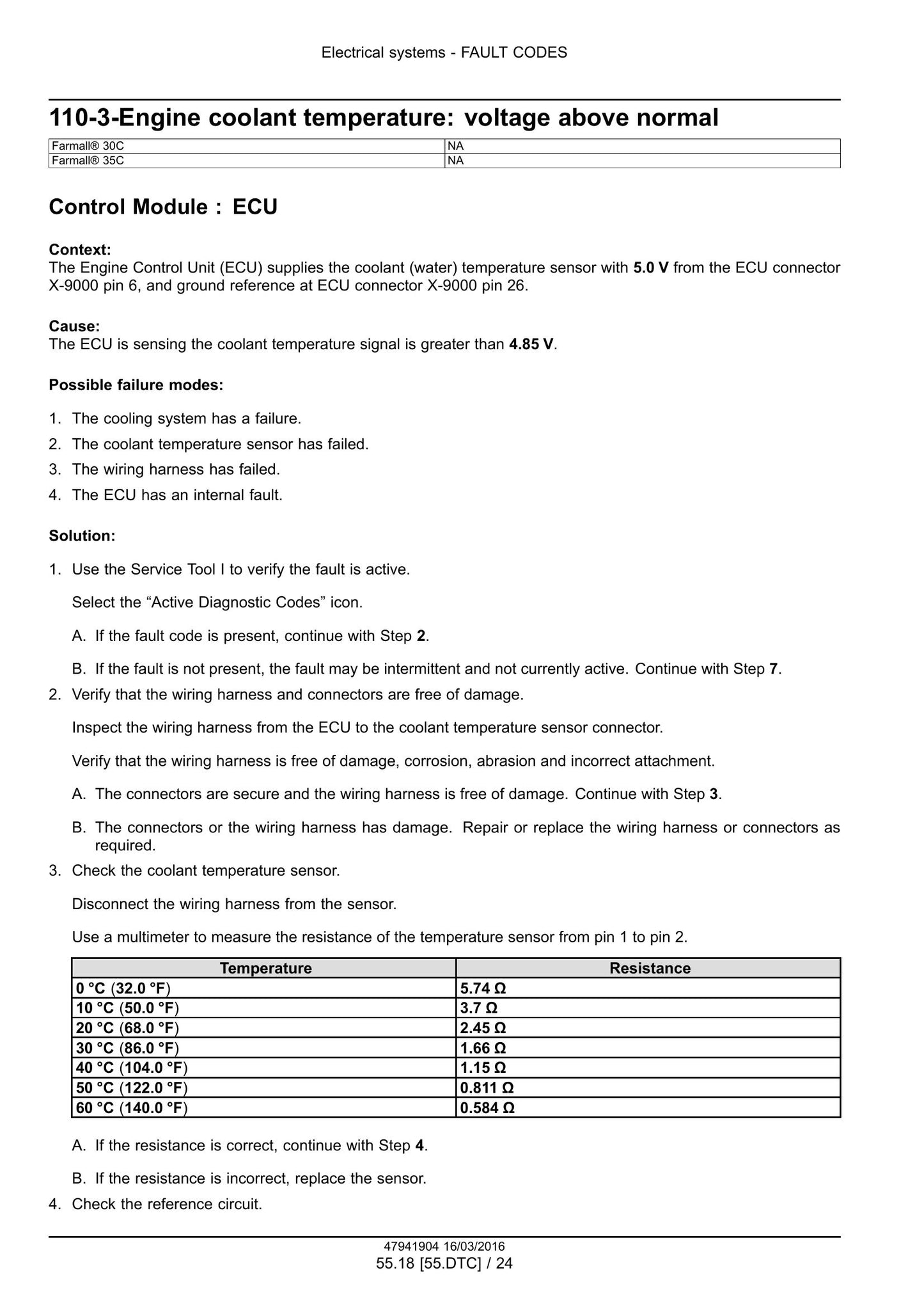 CASE Farmall 30C Farmall 35C Compact Tractor Factory Workshop Service Manual 47998526