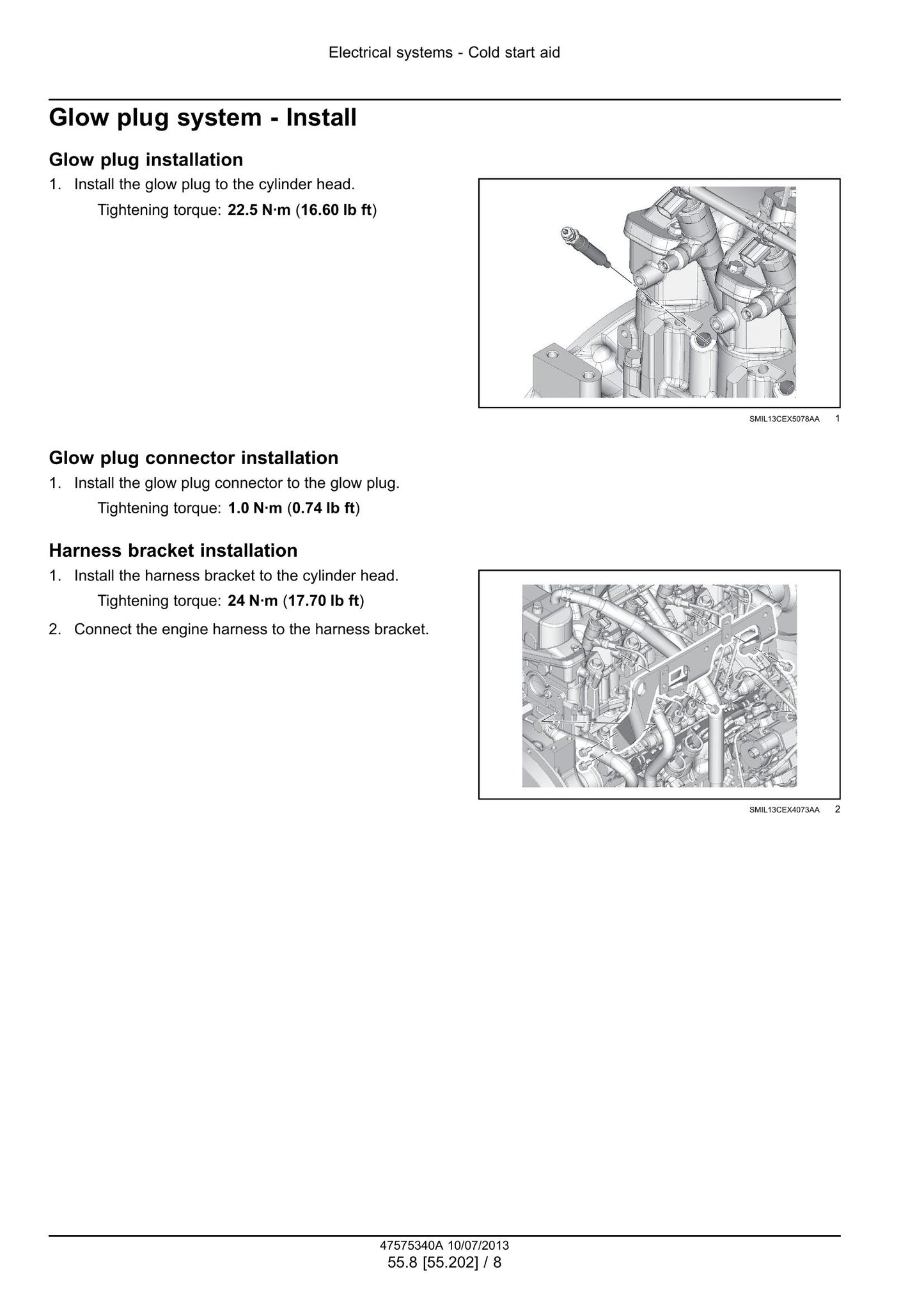 CASE CX80C Midi Crawler Excavator Factory Workshop Service Manual 47575321
