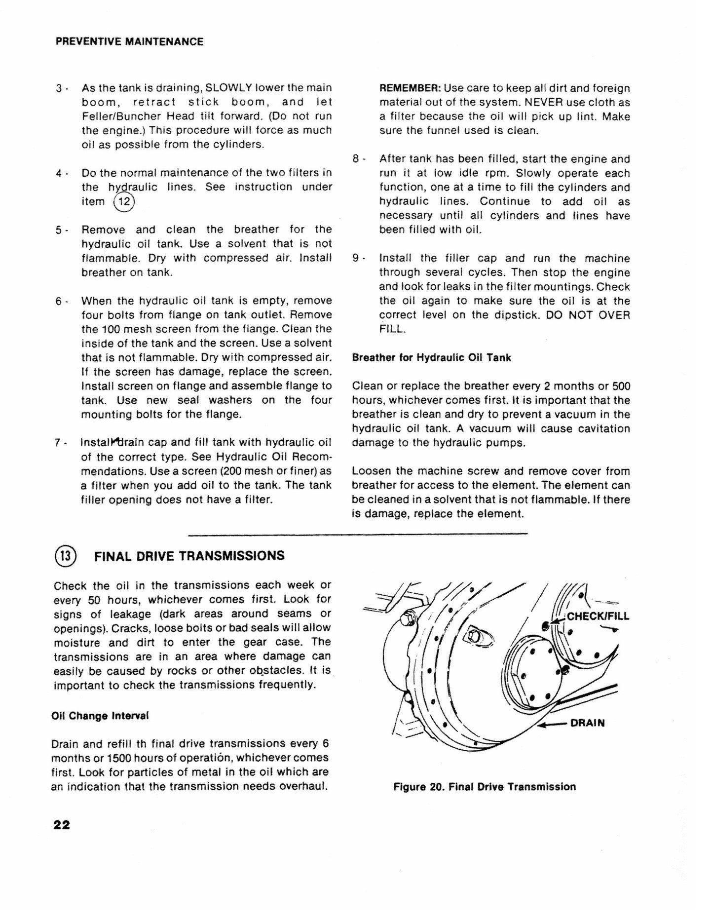 CASE 40 BLC Feller Buncher Factory Workshop Service Manual S406299