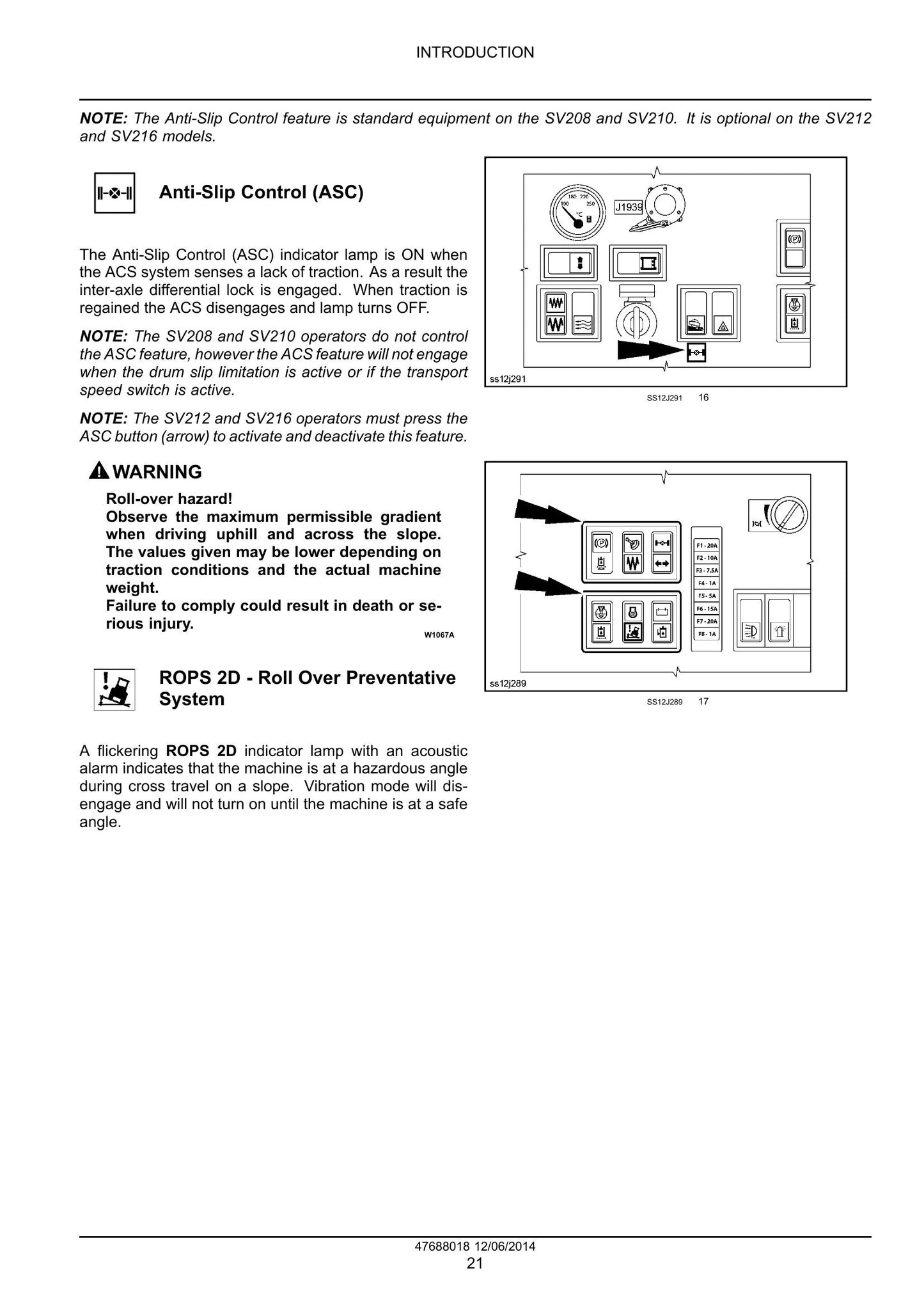 CASE SV208 SV210 SV212 SV216 Vibratory Roller Factory Workshop Service Manual 47688018