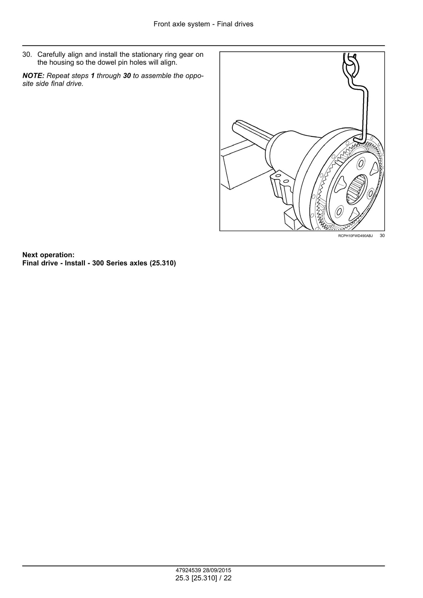 CASE IH 370 420 470 500 540 580 620 Tractor Factory Workshop Service Manual 47355117