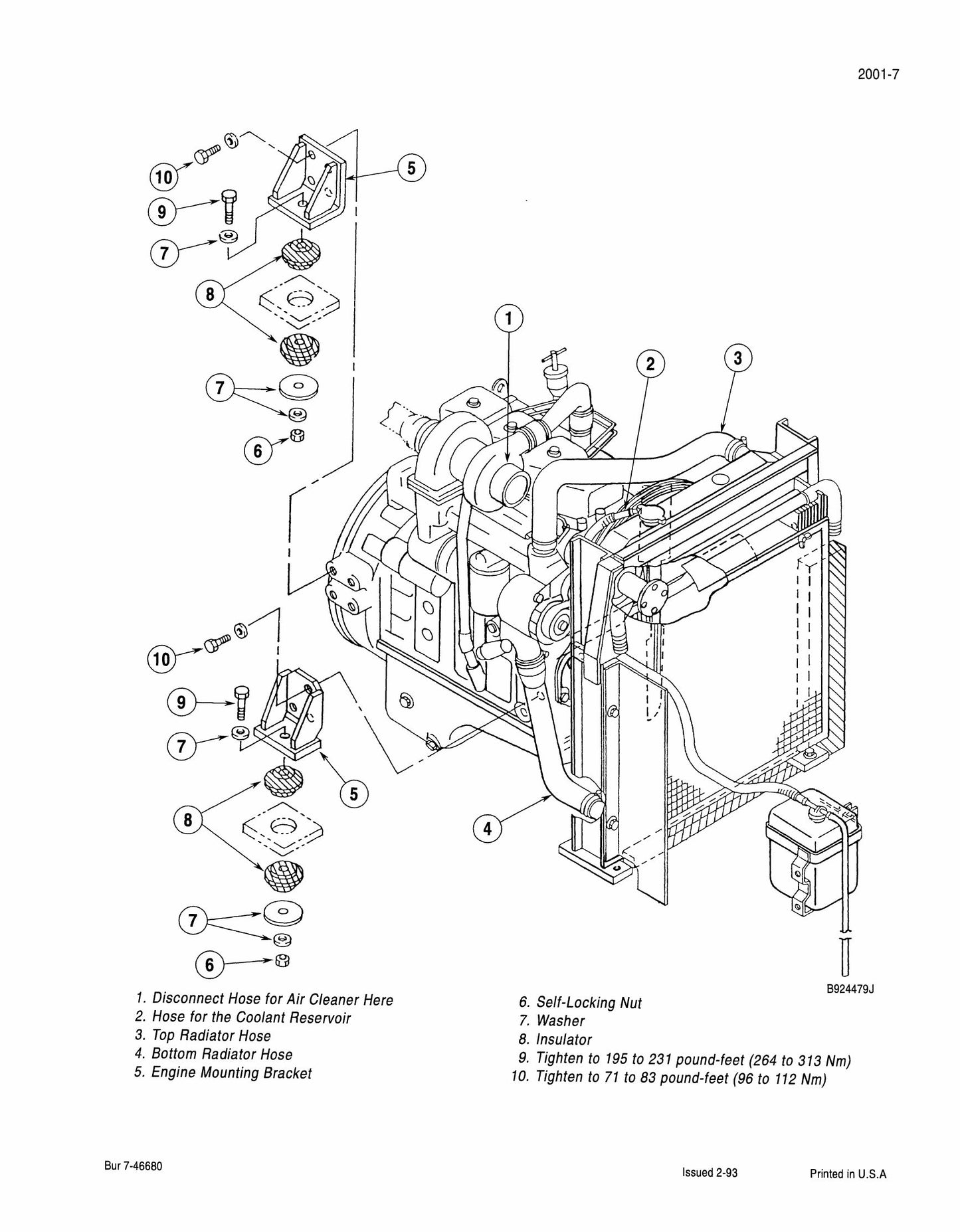 CASE 9010 Crawler Excavator Factory Workshop Service Manual 7-45720