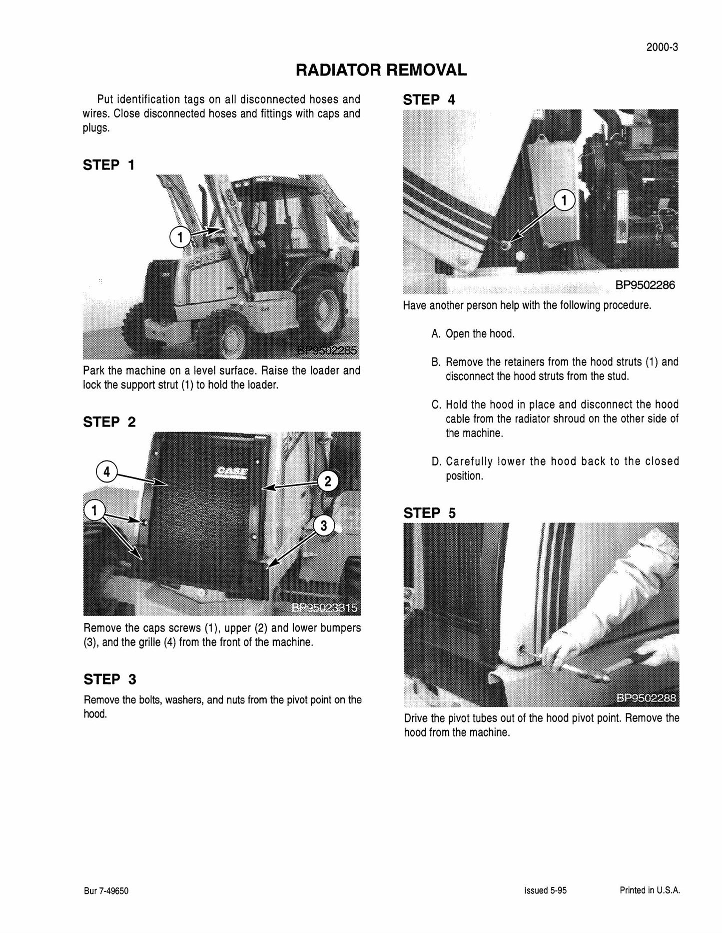 CASE 580L 590L Super L Backhoe Loader Factory Workshop Service Manual Bur 7-48854