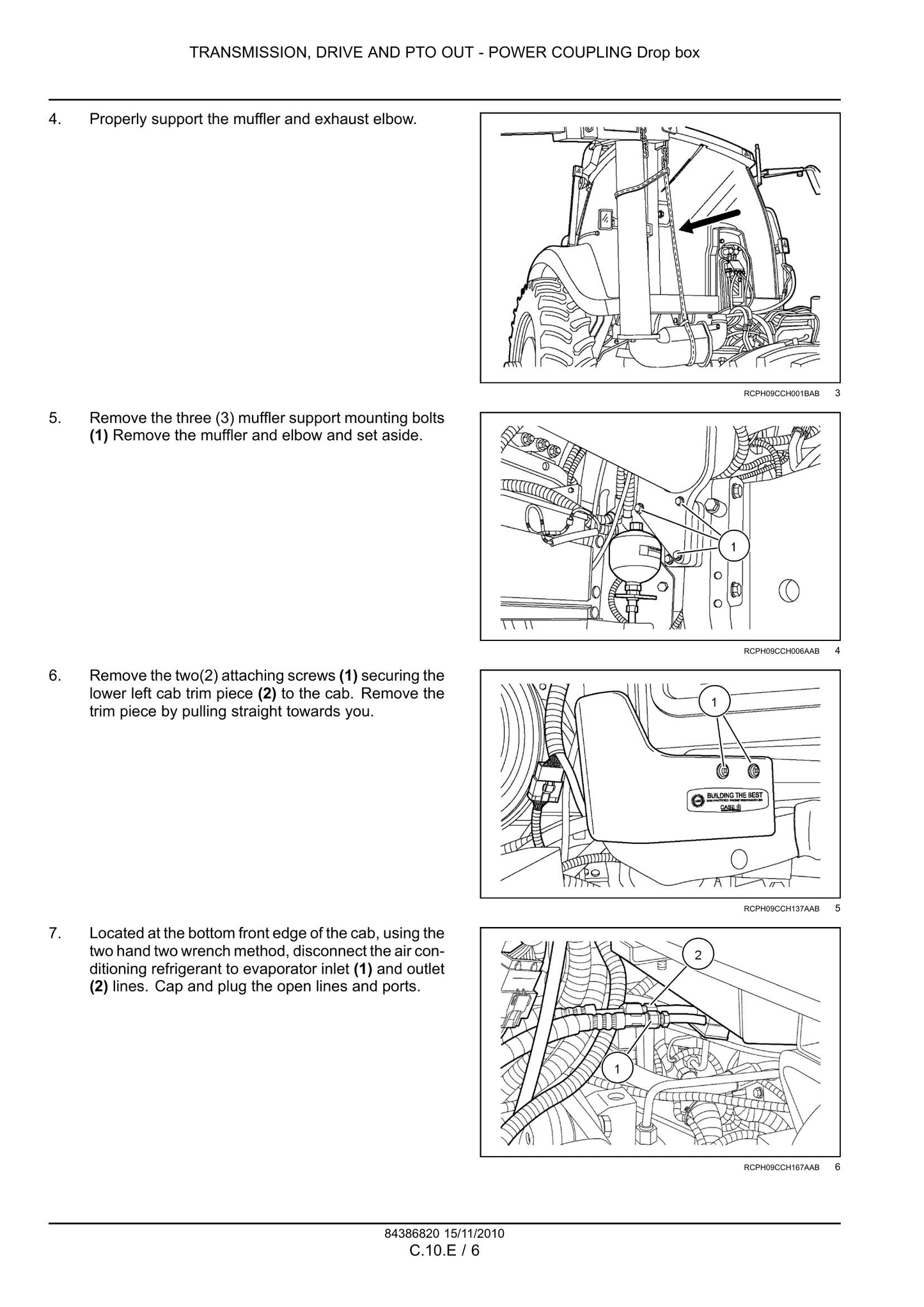 CASE MAGNUM 180 MAGNUM 190 MAGNUM 210 MAGNUM 225 Tractor Factory Workshop Service Manual 84386820