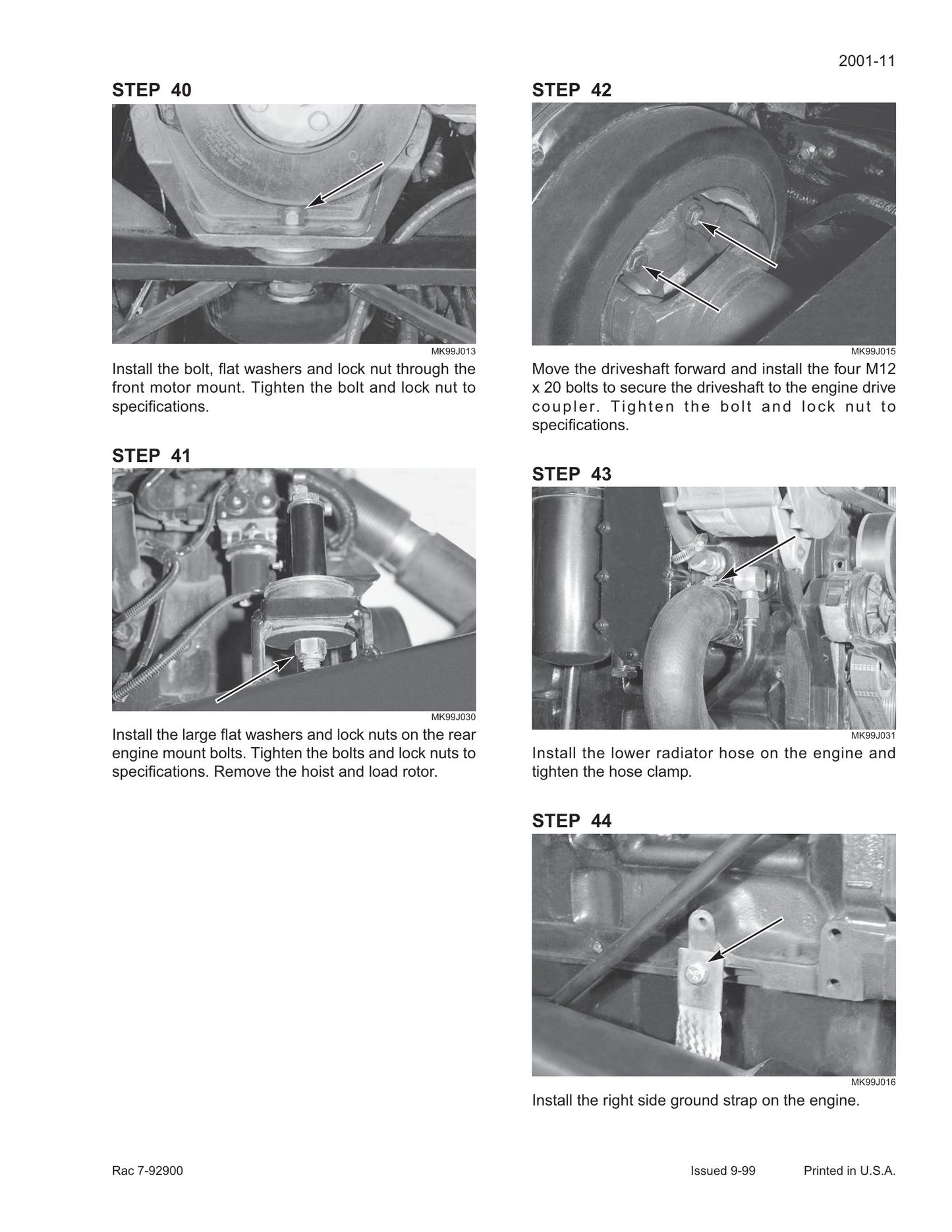 CASE STX275 STX325 STX375 STX440 STX450 Tractor Factory Workshop Service Manual 6-13290