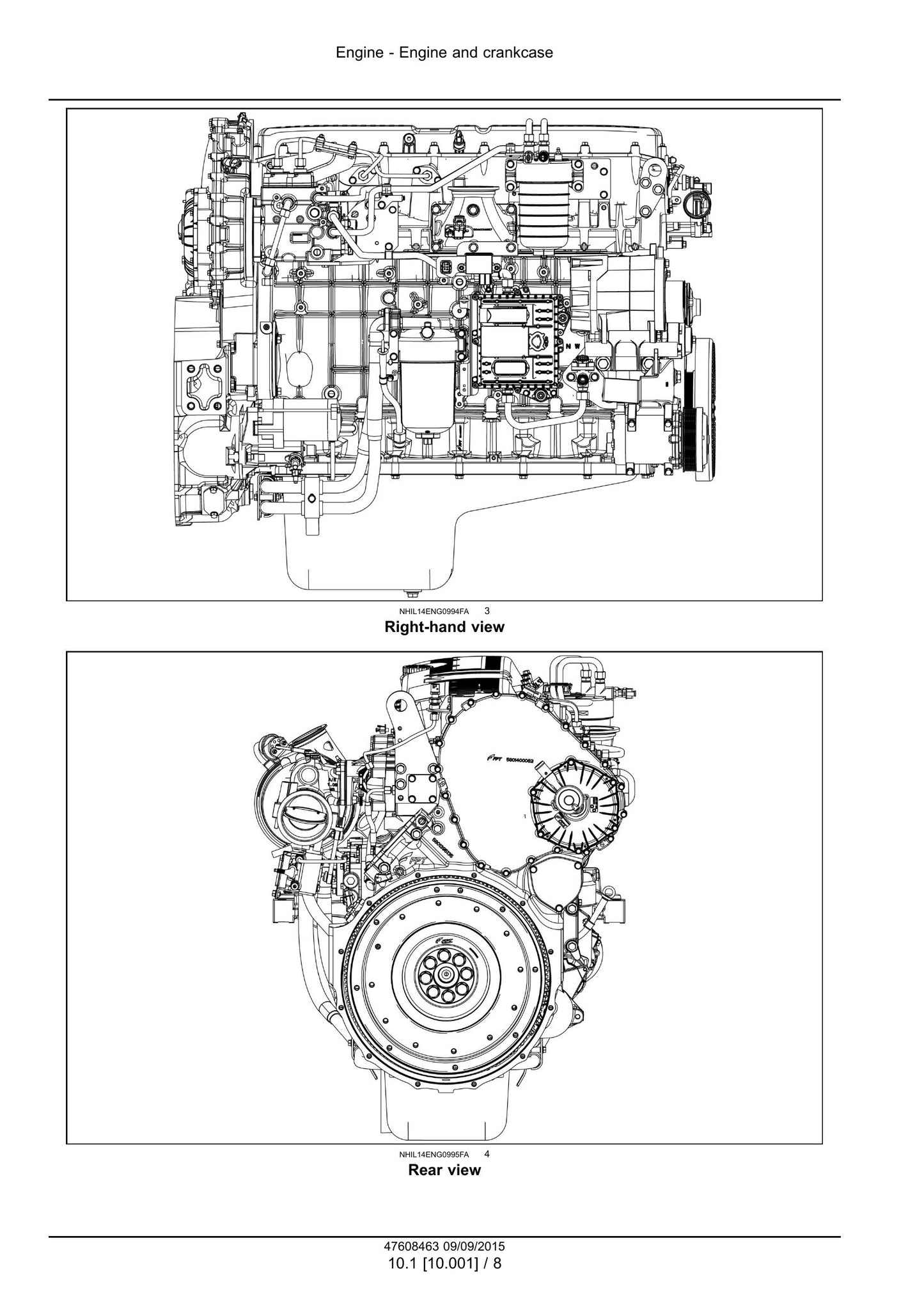 CASE (CNH Industrial) Cursor 11 Tier 4B (final) Stage IV Engine Factory Workshop Service Manual 47608463