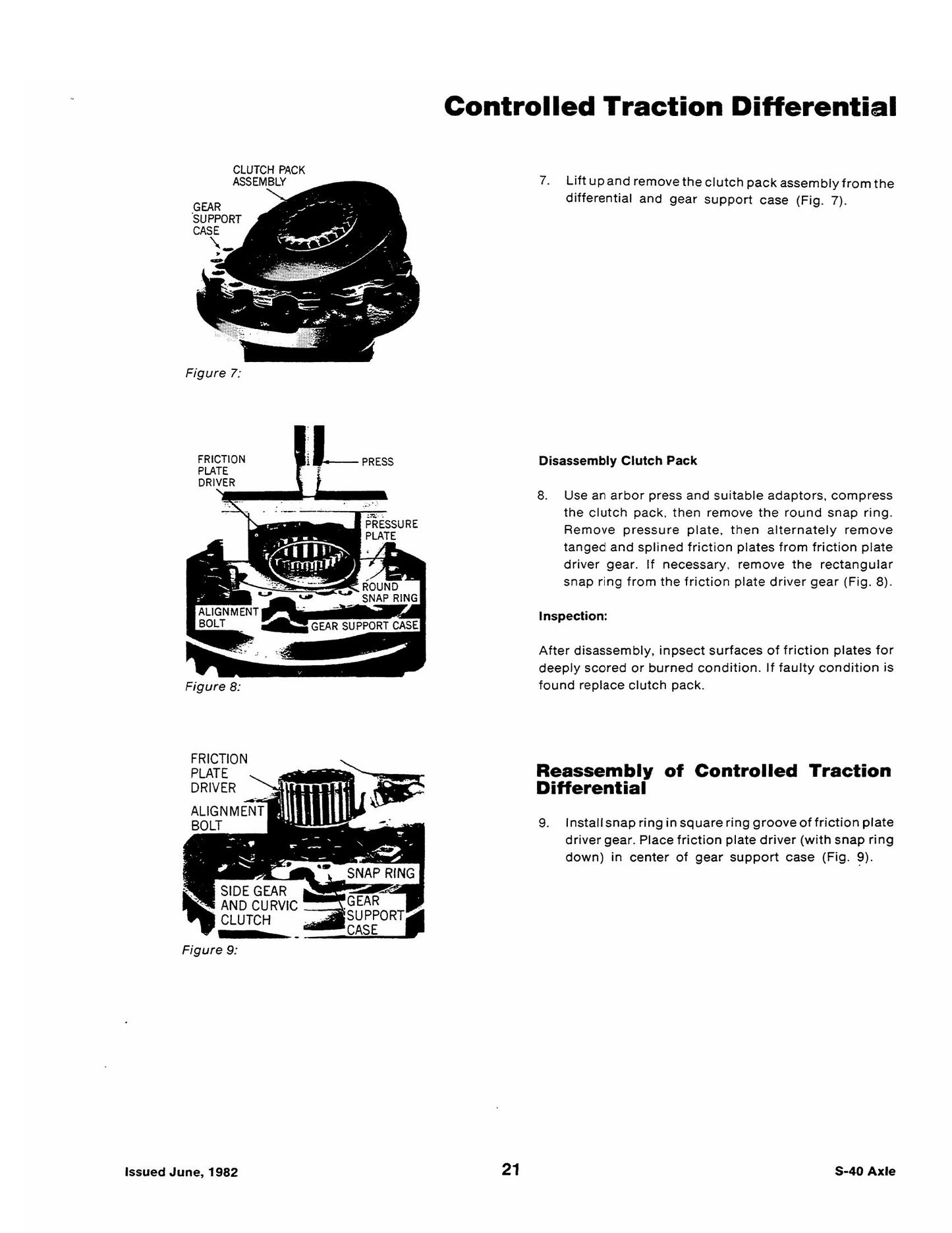 STEIGER S-34 S-40 Axle Factory Workshop Service Manual